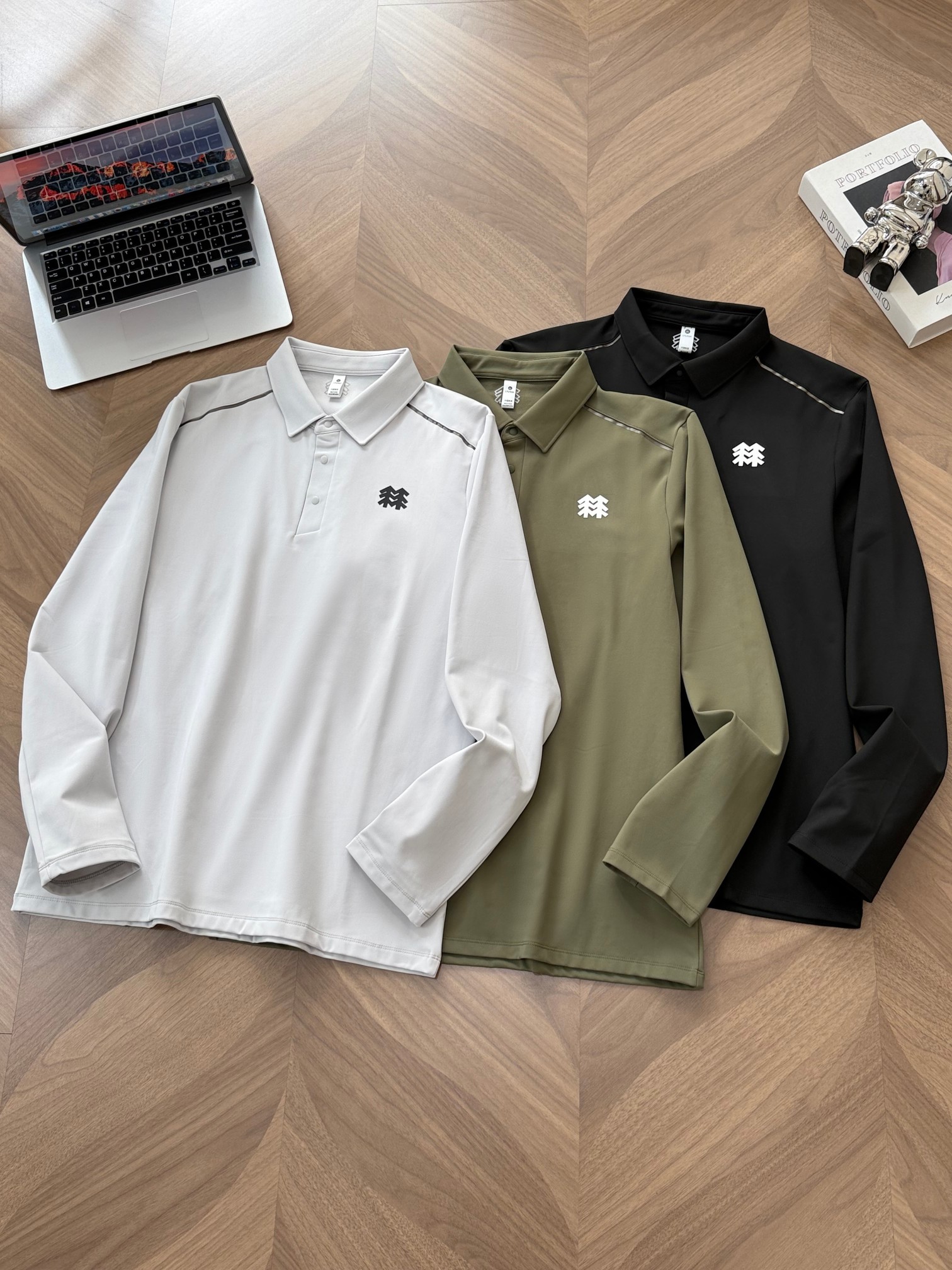 KOLON SPORT Polo de Sport Outdoor à Manches Longues pour Homme - Confort Thermique