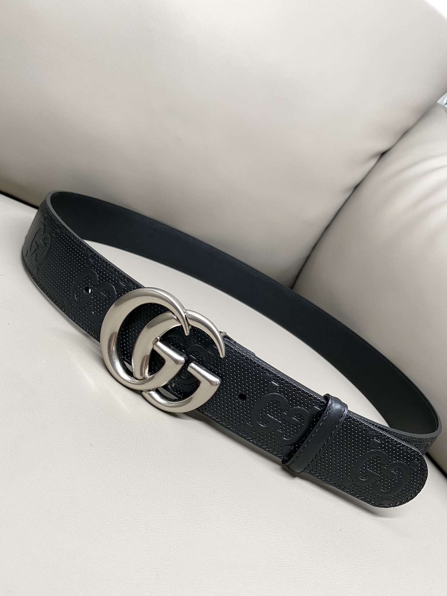 Gucci Marmont Ceintures Noir Imprimé