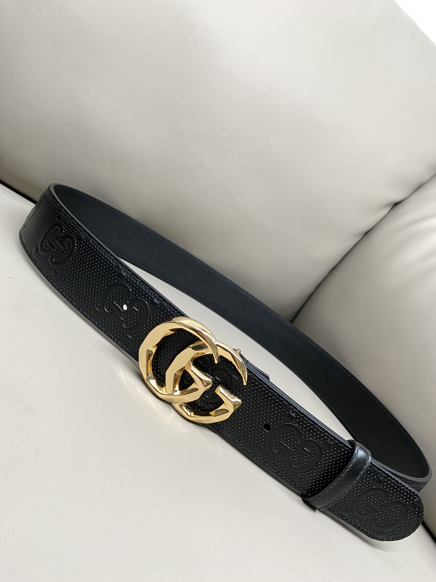 Gucci Marmont Ceintures Noir Imprimé