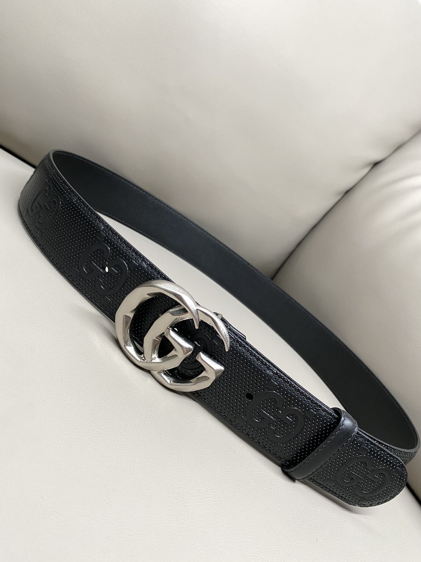 Gucci Marmont Ceintures Noir Imprimé