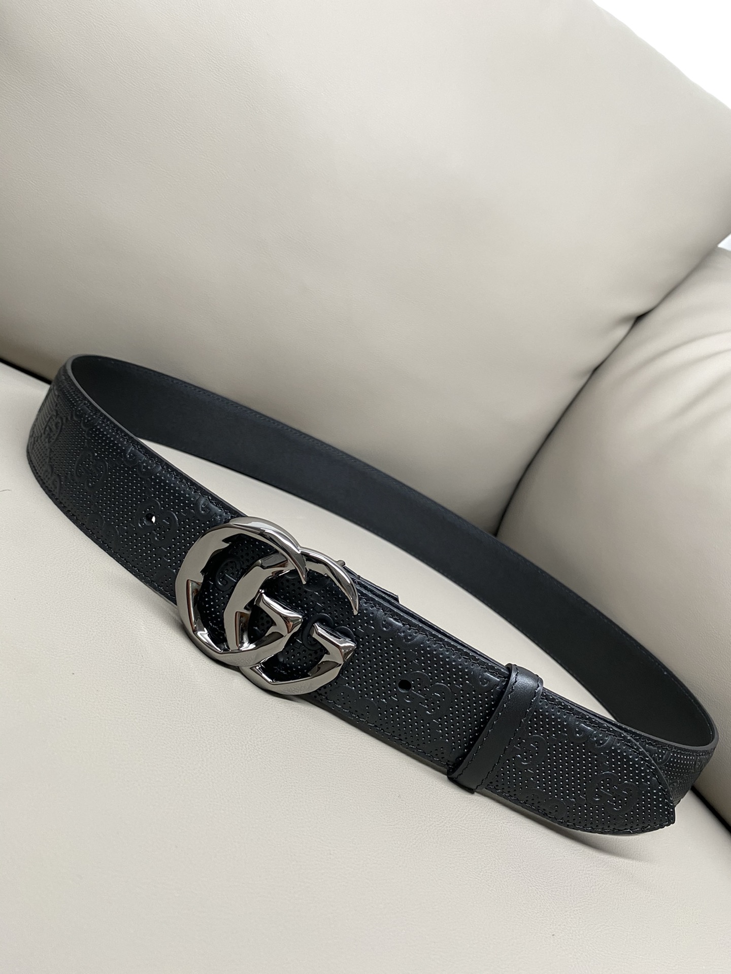 Gucci Marmont Ceintures Noir Imprimé