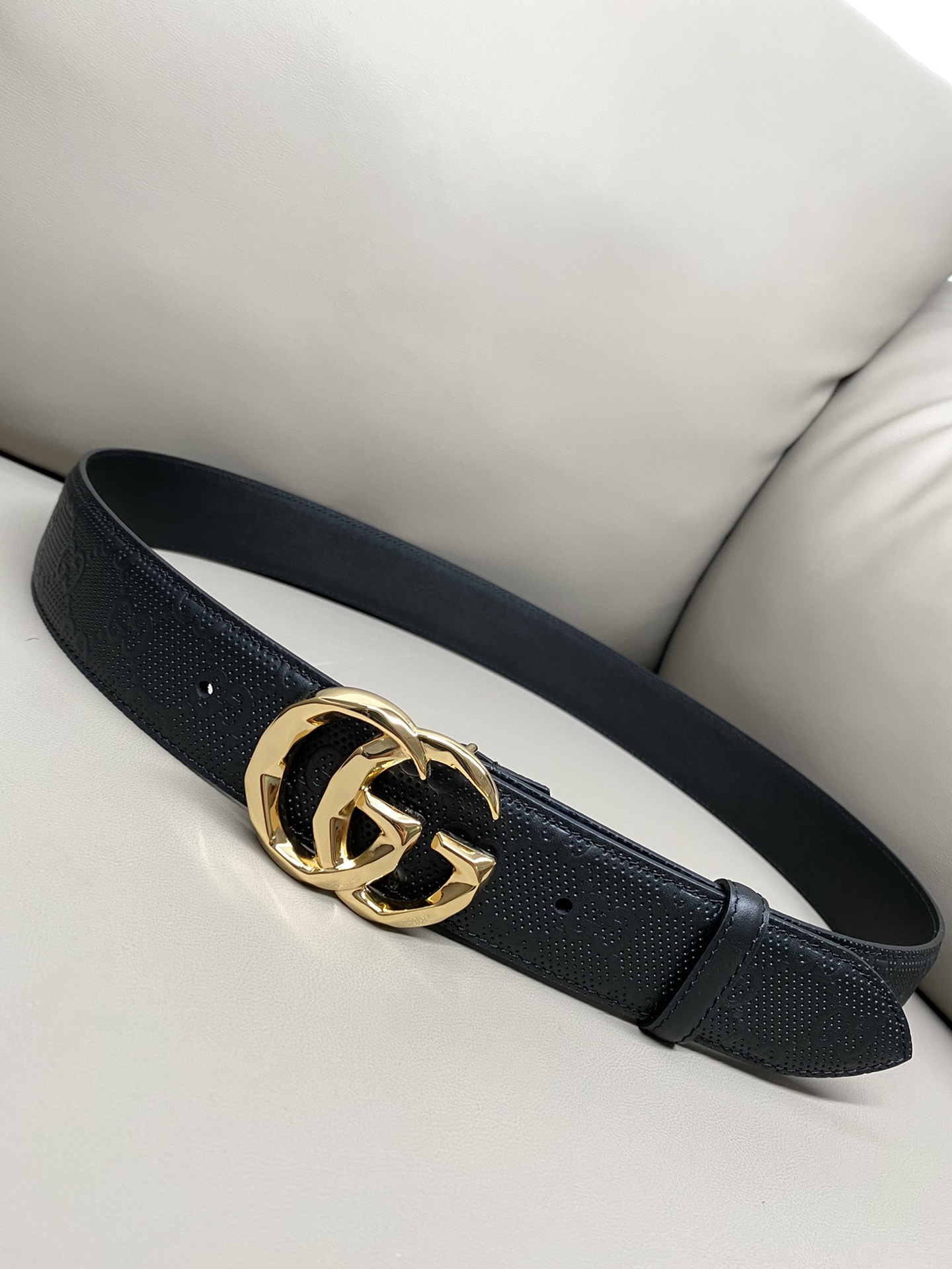 Gucci Marmont Ceintures Noir Imprimé