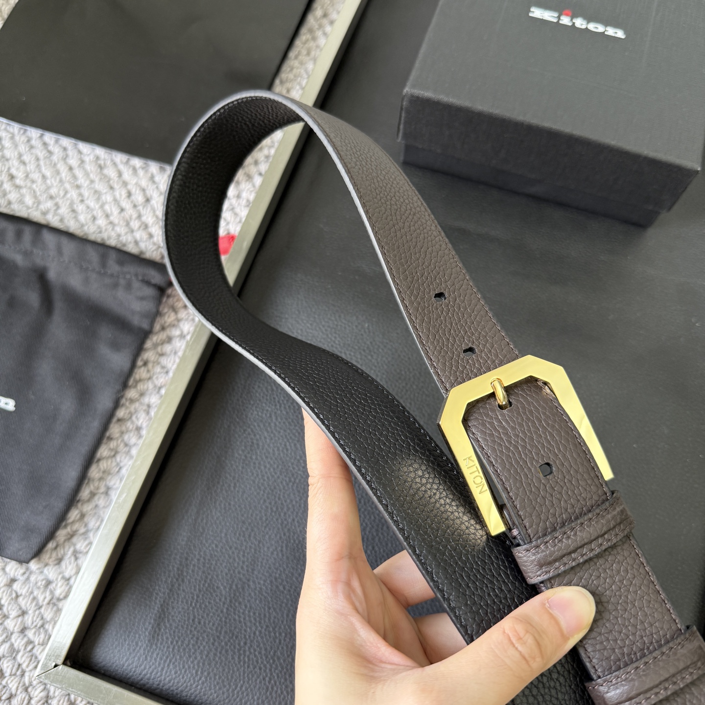 KITON bælte Kiton 3.5 BC LP — photo 6