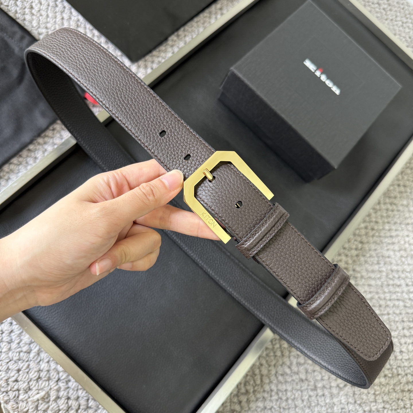 KITON bælte Kiton 3.5 BC LP — photo 5