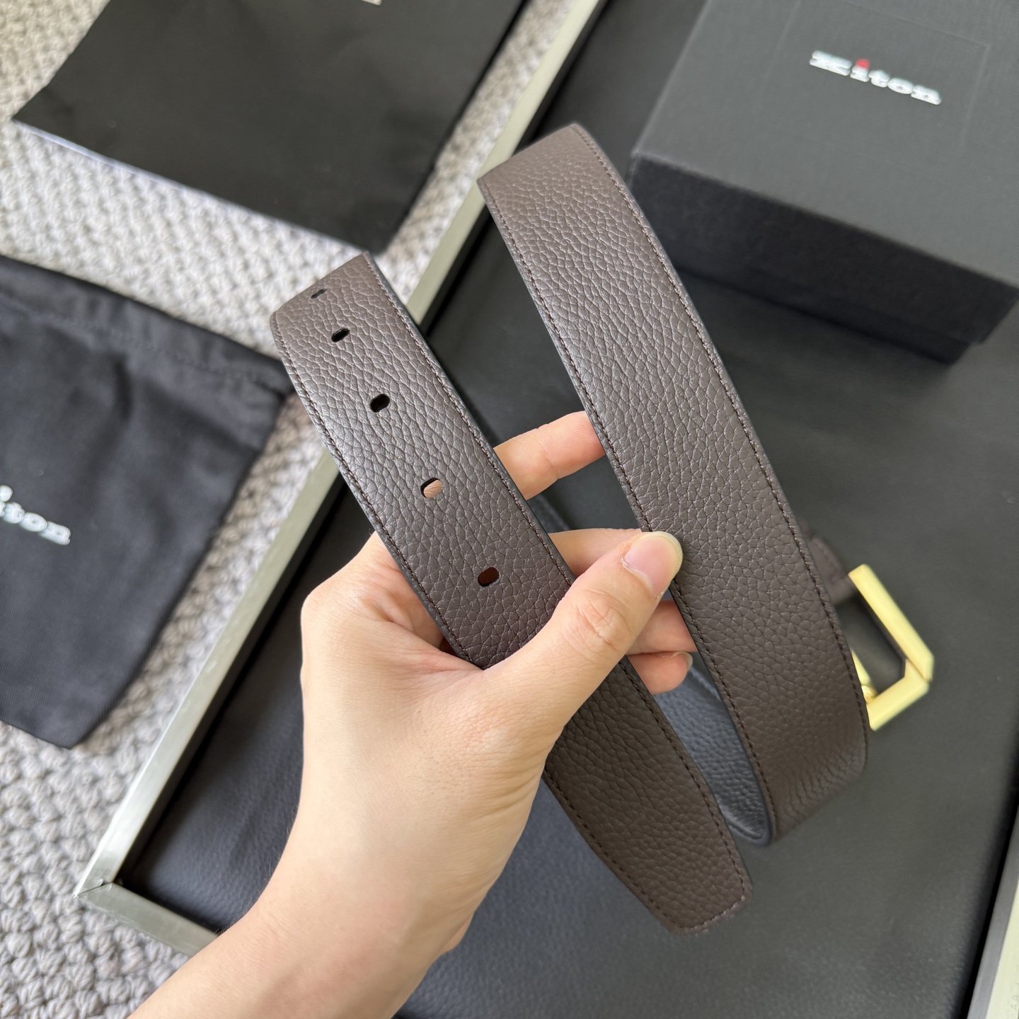 KITON bælte Kiton 3.5 BC LP — photo 4