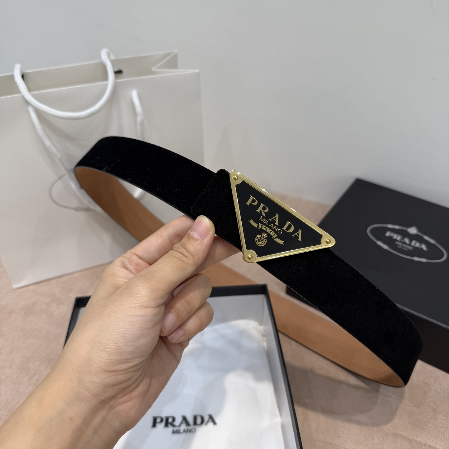 Ремень Prada 3,4см — photo 3