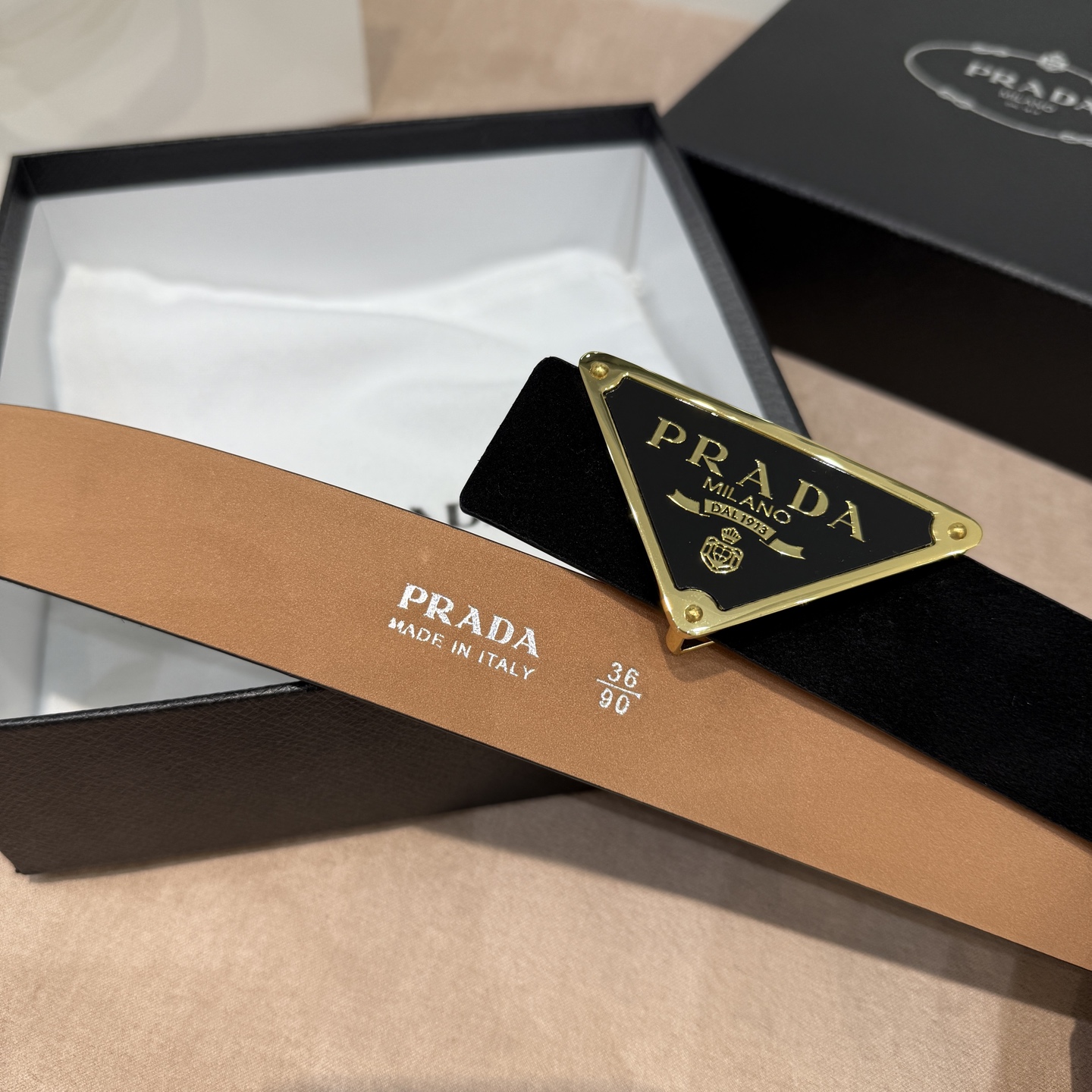 Ремень Prada 3,4см — photo 2