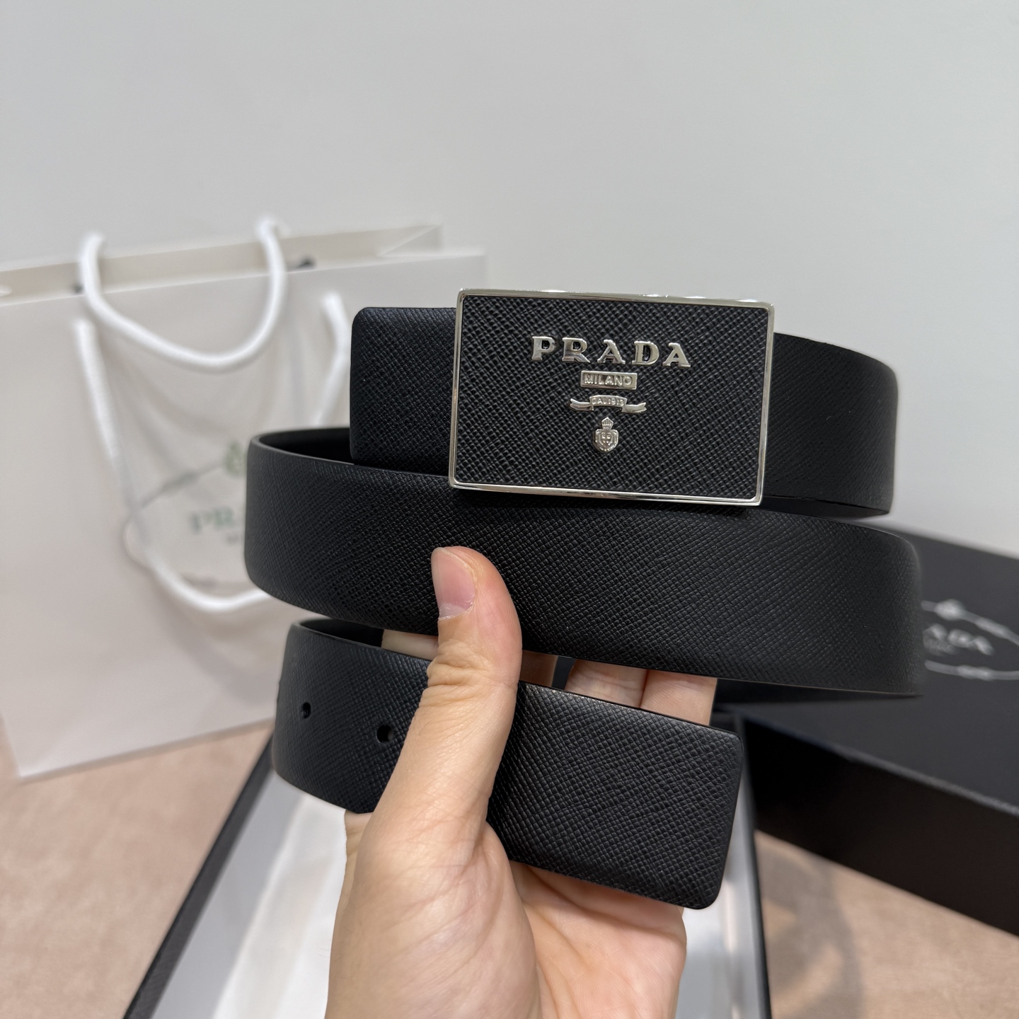 Ремень Prada 3,4см — photo 2
