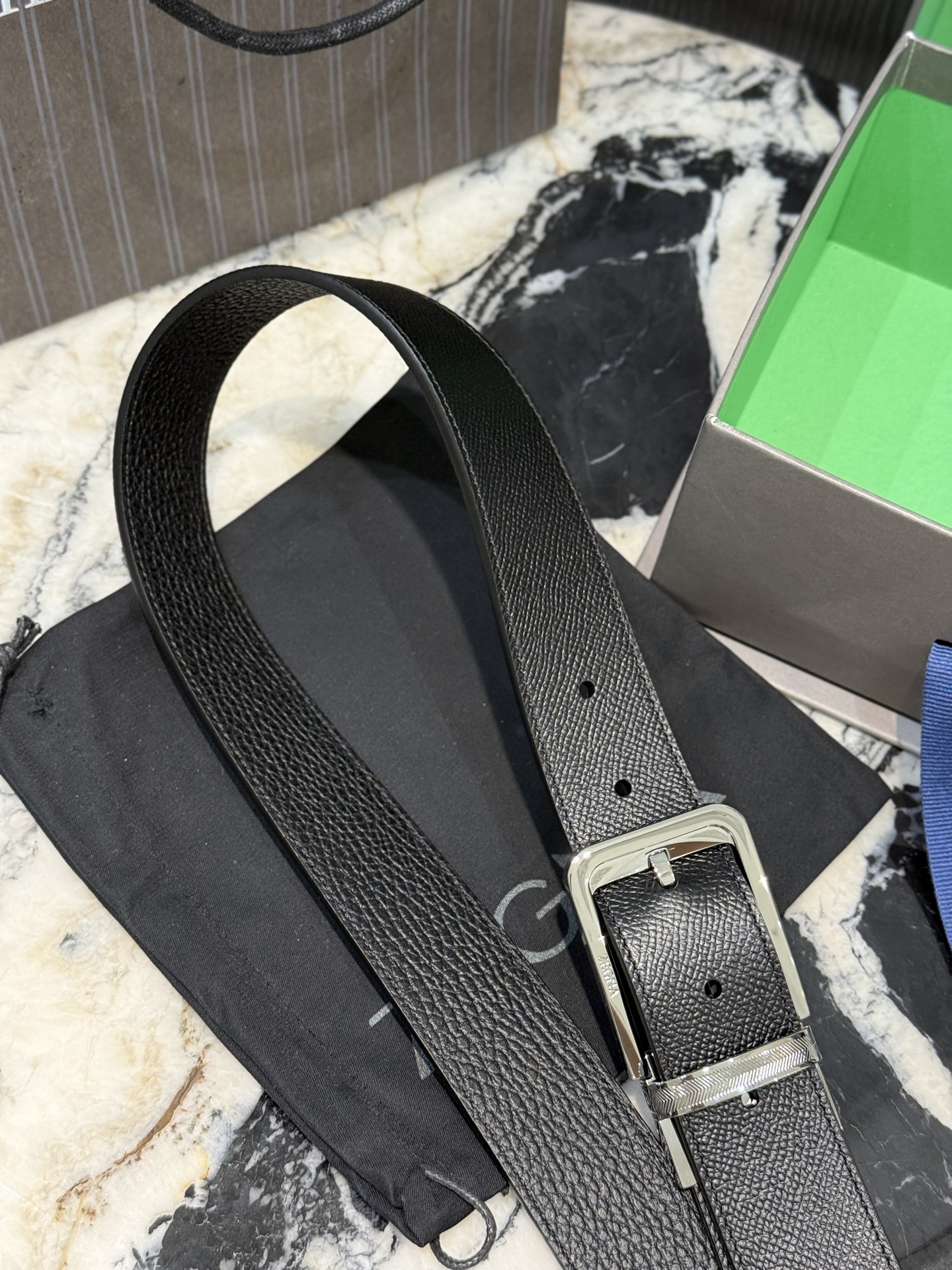🇮🇹🇮🇹🇮🇹Zegna 杰尼亚·Italy专柜在售正品·走线油边细致搭配原版Gancio五金·3.5cm
