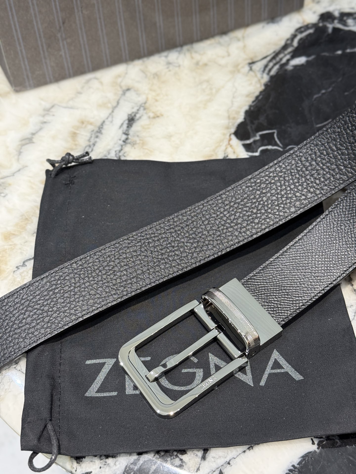 🇮🇹🇮🇹🇮🇹Zegna 杰尼亚·Italy专柜在售正品·走线油边细致搭配原版Gancio五金·3.5cm