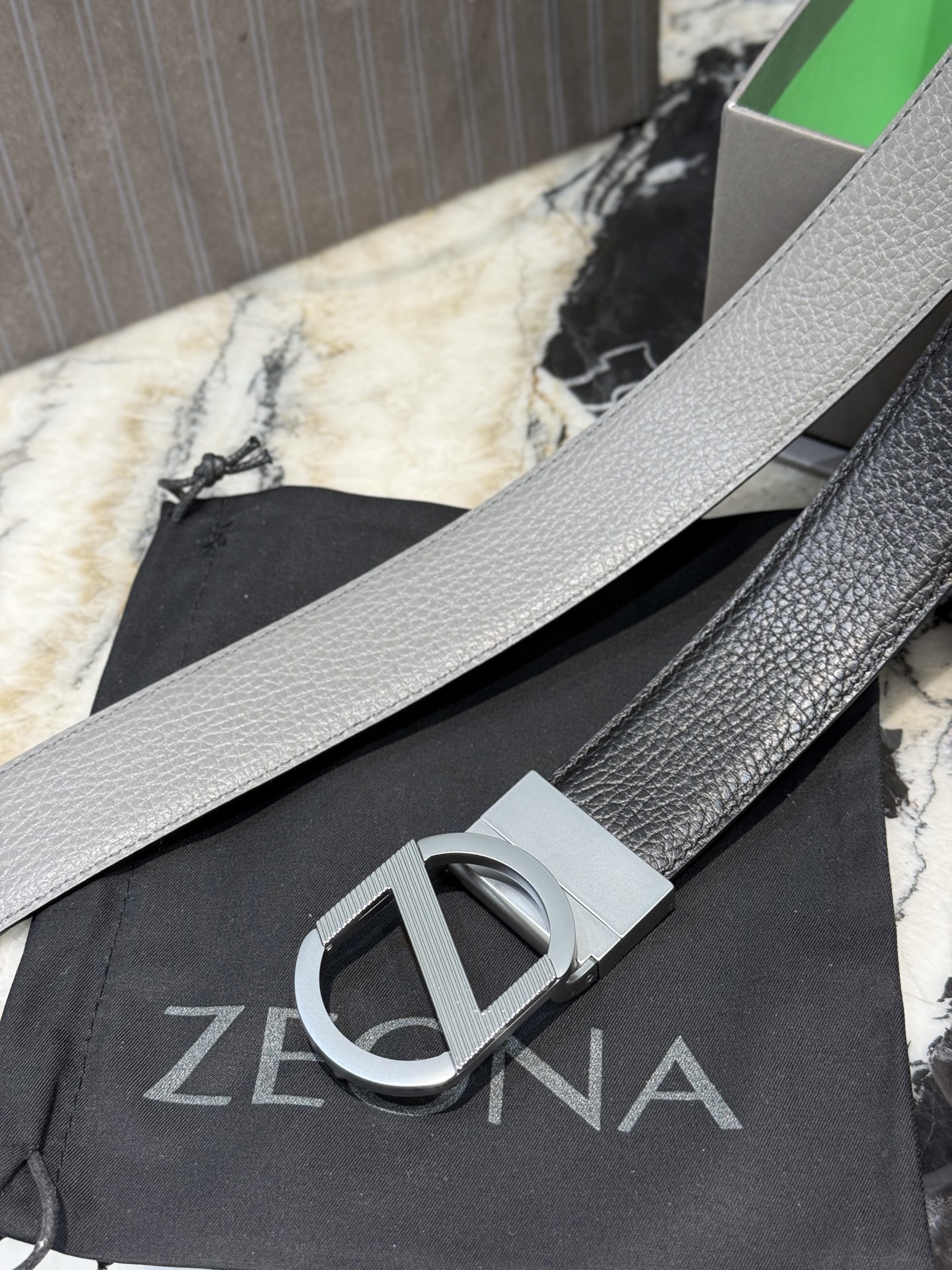 🇮🇹🇮🇹🇮🇹Zegna 杰尼亚·Italy专柜在售正品·走线油边细致搭配原版Gancio五金·3.5cm