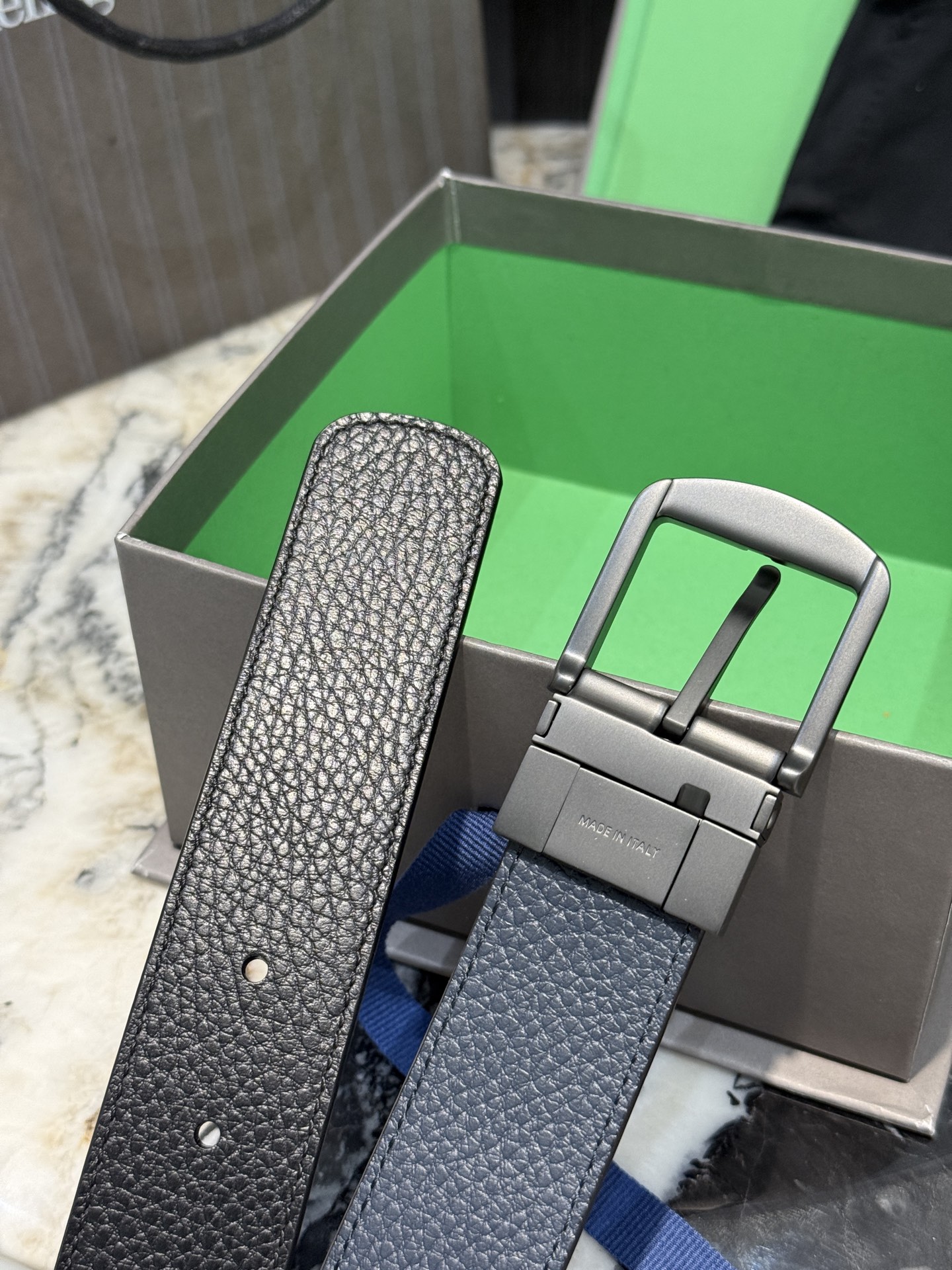 🇮🇹🇮🇹🇮🇹Zegna 杰尼亚·Italy专柜在售正品·走线油边细致搭配原版Gancio五金·3.5cm