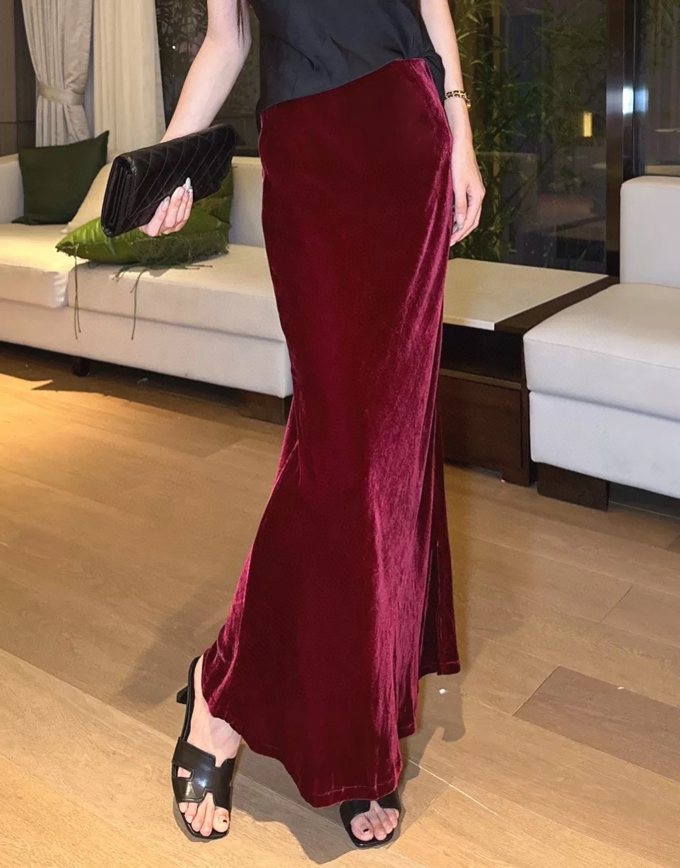 High Quality Women’s Clothes: Paris Ball Elegance with Silk Velvet Tail and Lace Edge - 图片 9