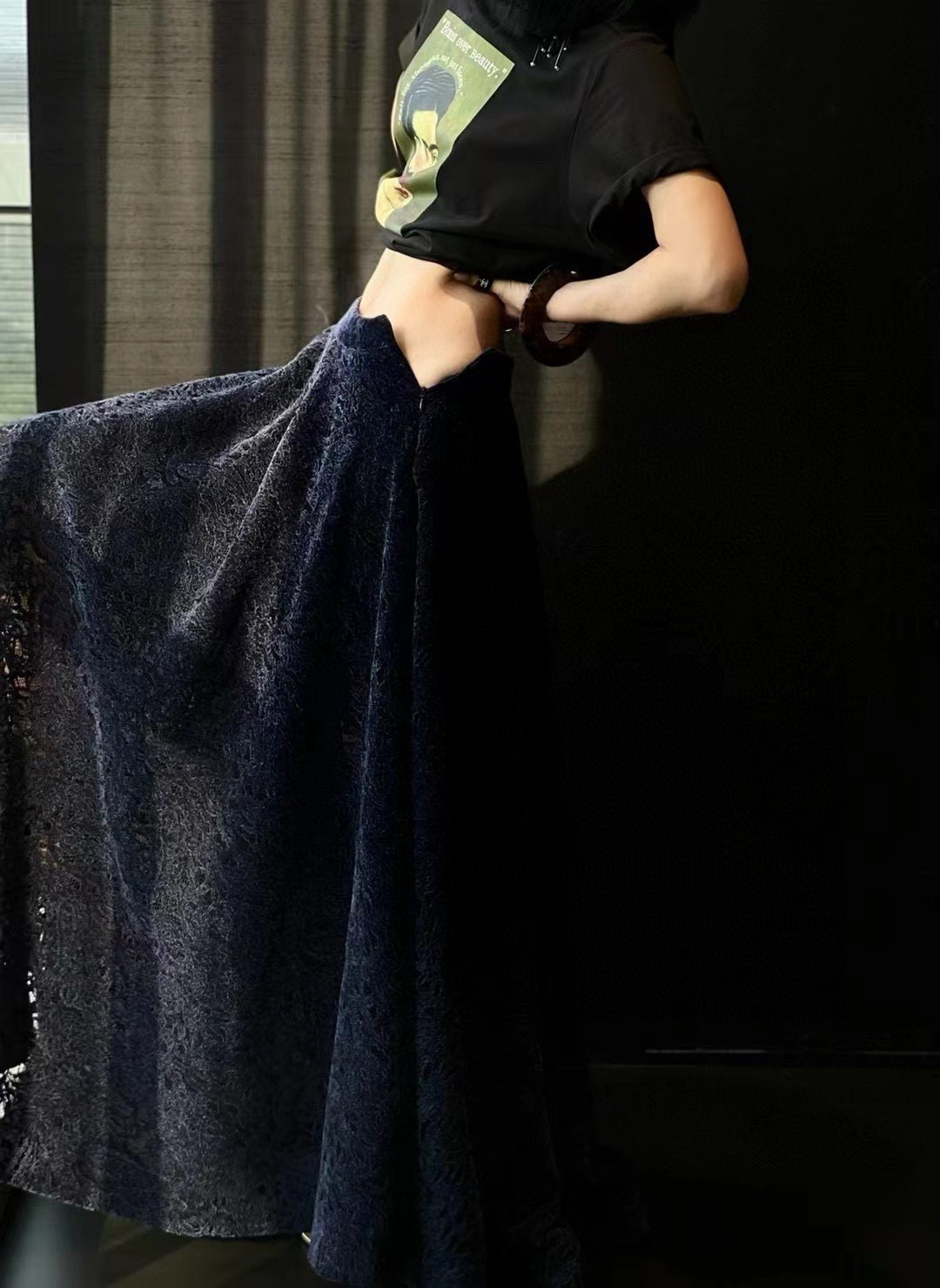 “High-Quality Women’s Clothes: Sinier Lace Semi-Skirt Collection for Elegance and Style” - 图片 9