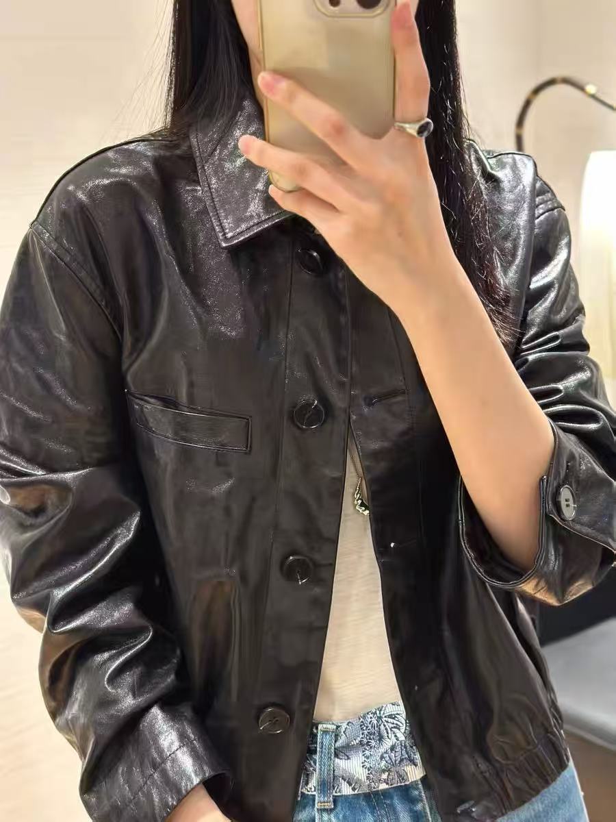 Elegant French Retro PU Leather Jacket - Timeless Style, Comfortable Fit 2 i1754892936508 8267 0 0