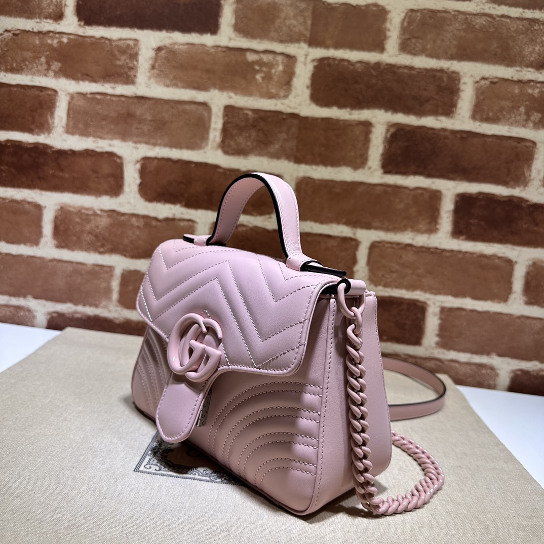 Gucci Style Pink Leather Bag Lookbook Reference image 2