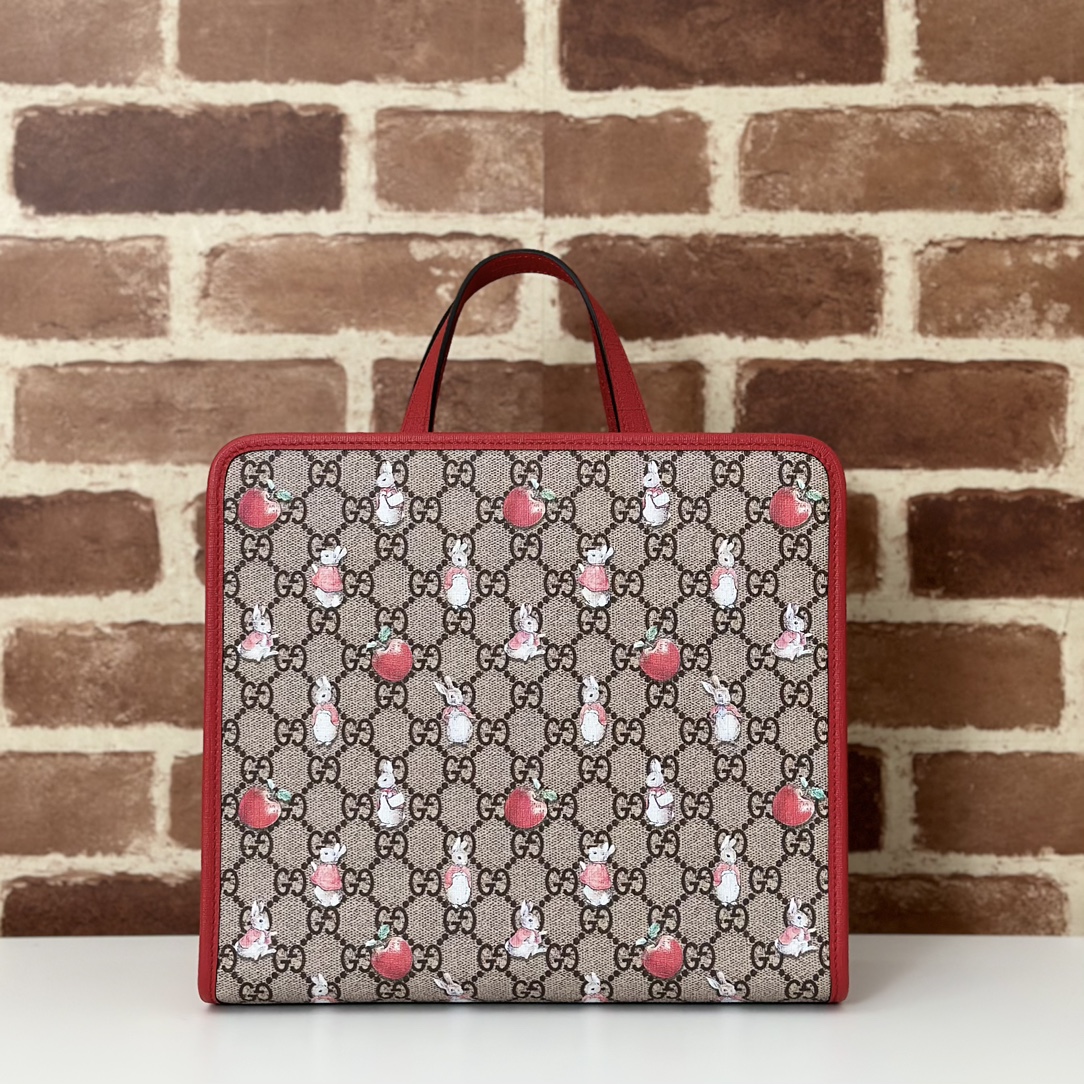 NO:407136,The quality of the counter, top-quality original goods, real-life photos!  Model number 605614 Peter Rabbit Apple, size width 28X height 25X side width 11, batch, GUCCI [original leather], gucci19860909专柜品质,顶级原单货,实物实拍！款号605614彼得兔苹果,尺寸宽28X高25X侧宽11,批,GUCCI【原厂皮】,gucci,Bag