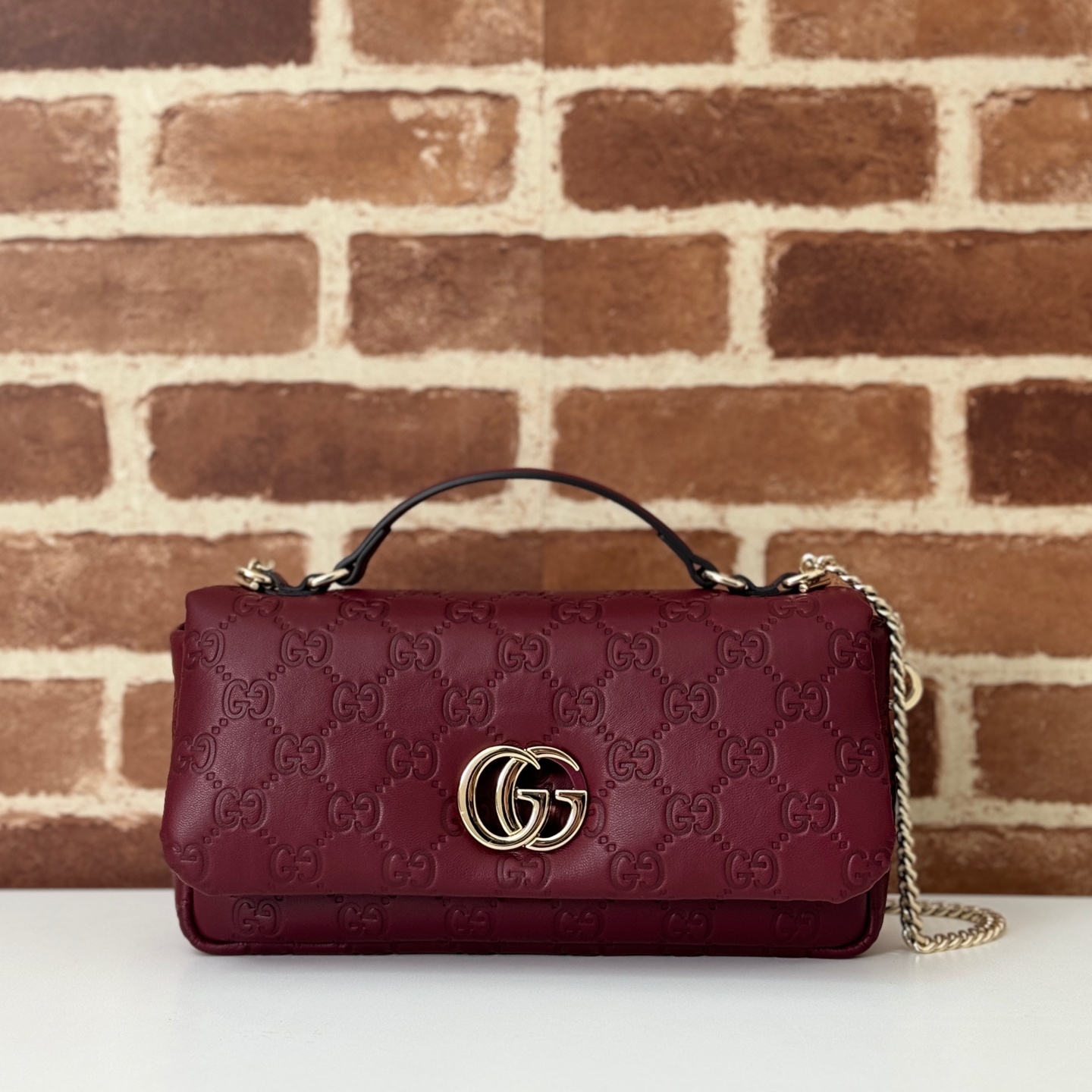 NO:207245,The quality of the counter, top-quality original goods, real-life photos!  Model number 806016 burgundy embossed, size 25.9x height 14x side width 6.1, batch, GUCCI [original leather], gucci19860909专柜品质,顶级原单货,实物实拍！款号806016酒红压花,尺寸25.9x 高14x 侧宽6.1,批,GUCCI【原厂皮】,gucci,Bag