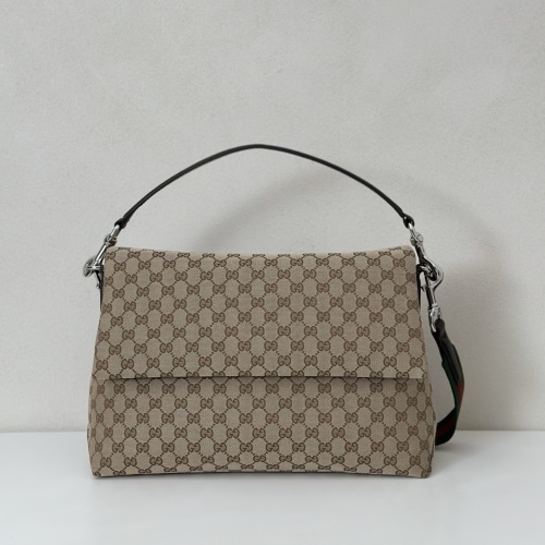 Gucci Mini Messenger Bag Beige/Brown Canvas, 36x25x12cm, Model 821616 1 Gucci Mini Messenger Bag Beige/Brown Canvas, 36x25x12cm, Model 821616
