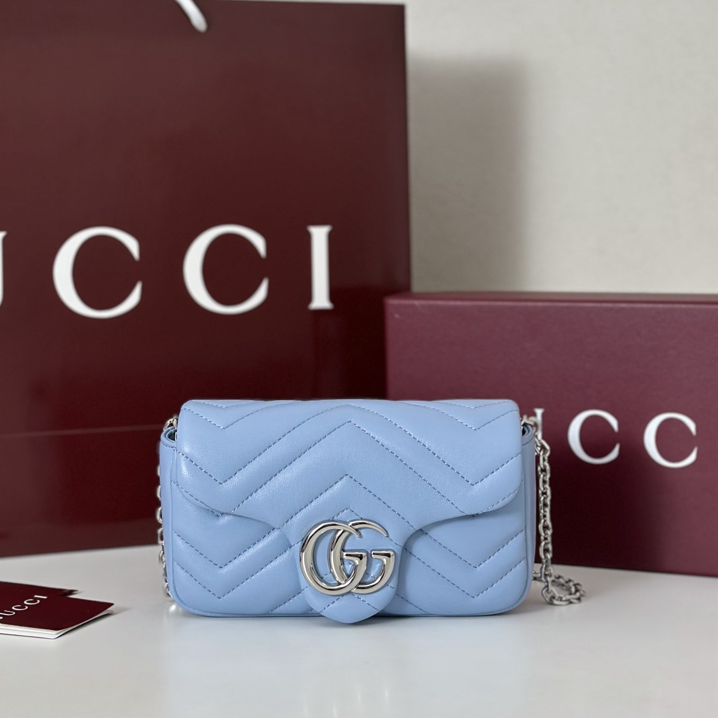NO:392330,The quality of the counter, top-quality original goods, real-life photos!  Model number 841290 light blue, size width 16.5X height 9.5X side width 4.5cm, batch, GUCCI [original leather], gucci19860909专柜品质,顶级原单货,实物实拍！款号841290浅蓝,尺寸宽16.5X高9.5X侧宽4.5cm,批,GUCCI【原厂皮】,gucci,Bag