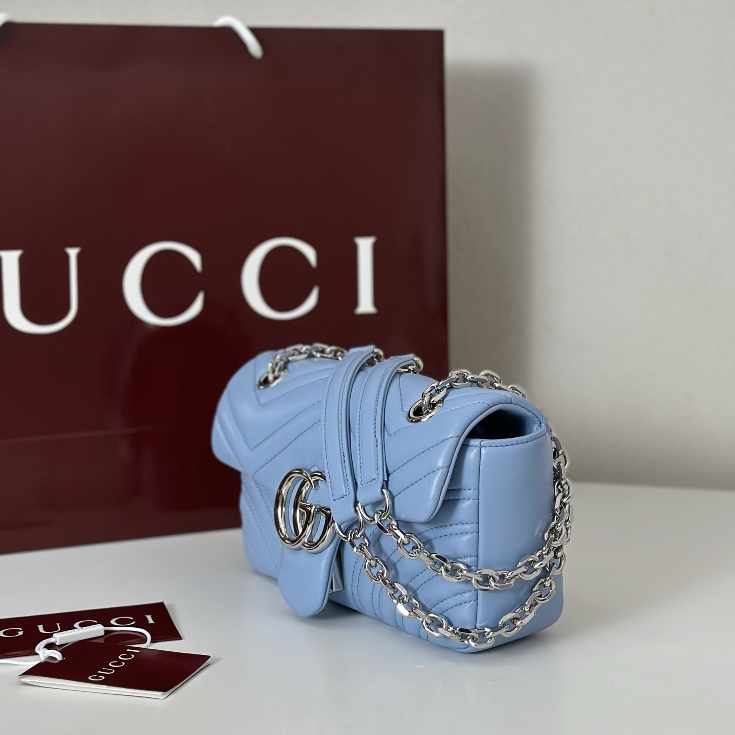 Gucci Style Blue Bag style reference detail image 2 from source 770031