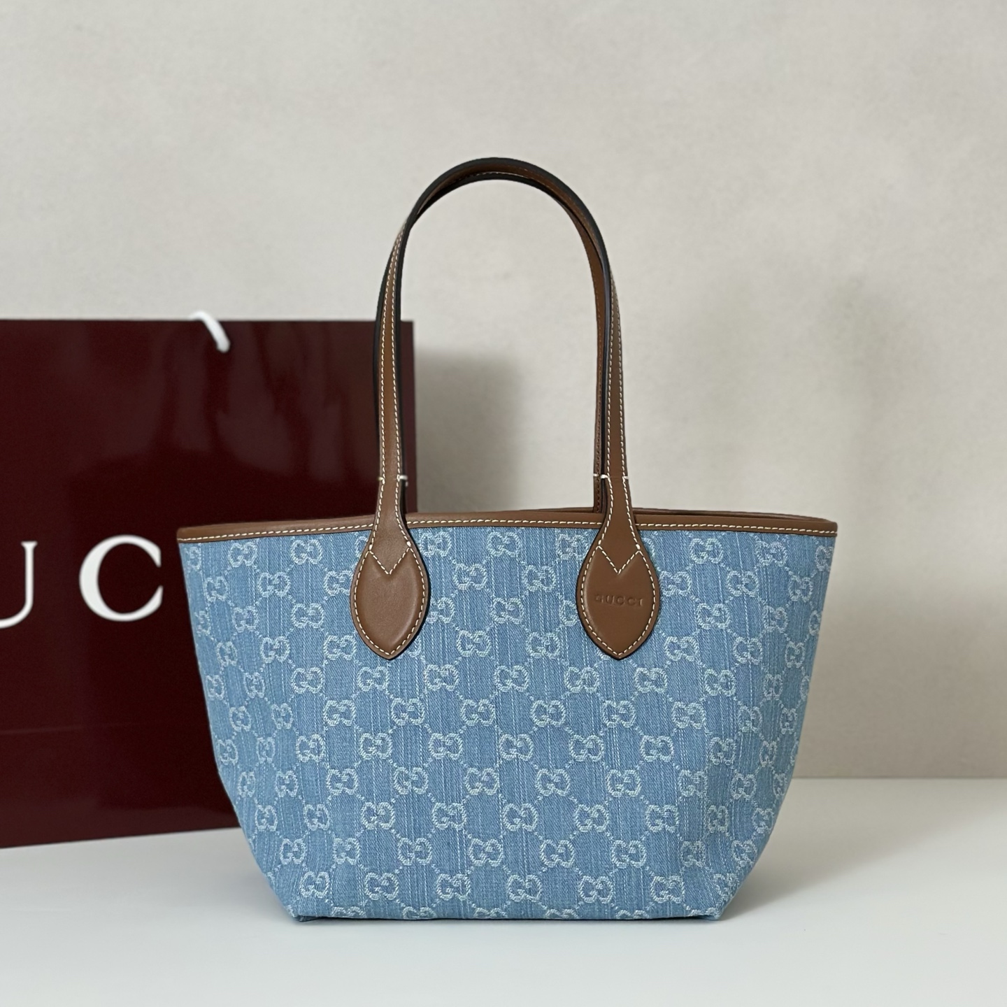 NO:659319,Authentic grade counter quality, top-quality original goods, real photos!  Style number 820496 light blue denim/brown, size width 22X height 19X side width 18cm, GUCCI big factory original leather, gucci19860909正品级 专柜品质,顶级原单货,实物实拍！款号820496浅蓝牛仔/棕,尺寸宽22X高19X侧宽18cm,,GUCCI大厂货原厂皮,gucci,Bag