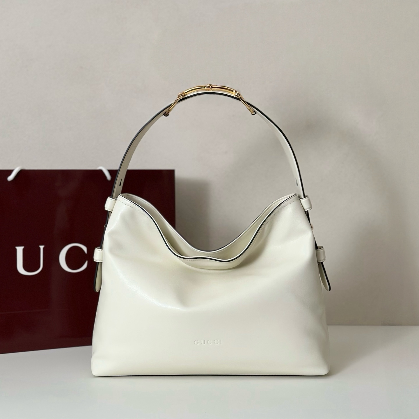 NO:856818,Counter quality, top-quality original goods, real photos!  Style number 850926 off-white, size width 35X height 27.5X side width 11cm, batch, Gucci original leather [price based on quantity]19860909专柜品质,顶级原单货,实物实拍！款号850926米白,尺寸宽35X高27.5X侧宽11cm,批,古奇原厂皮【跑量价】,Bag