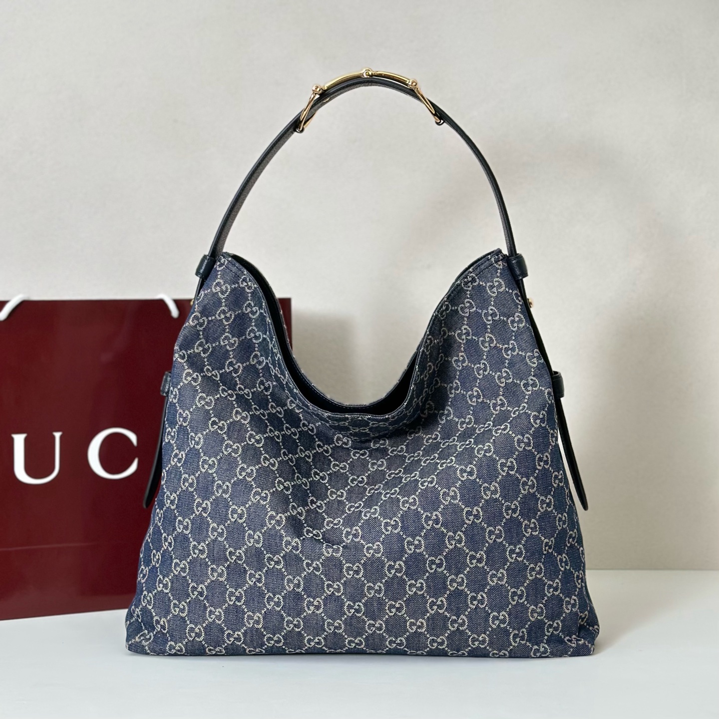Gucci Style Blue Leather Bag Lookbook Reference image 1