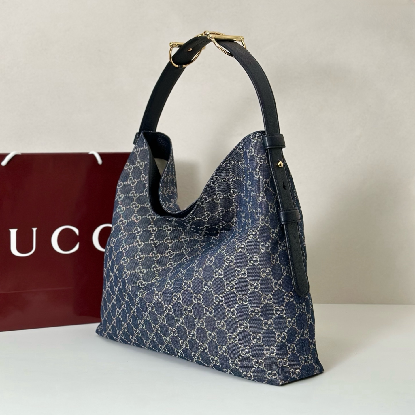 Gucci Style Blue Leather Bag Lookbook Reference image 2
