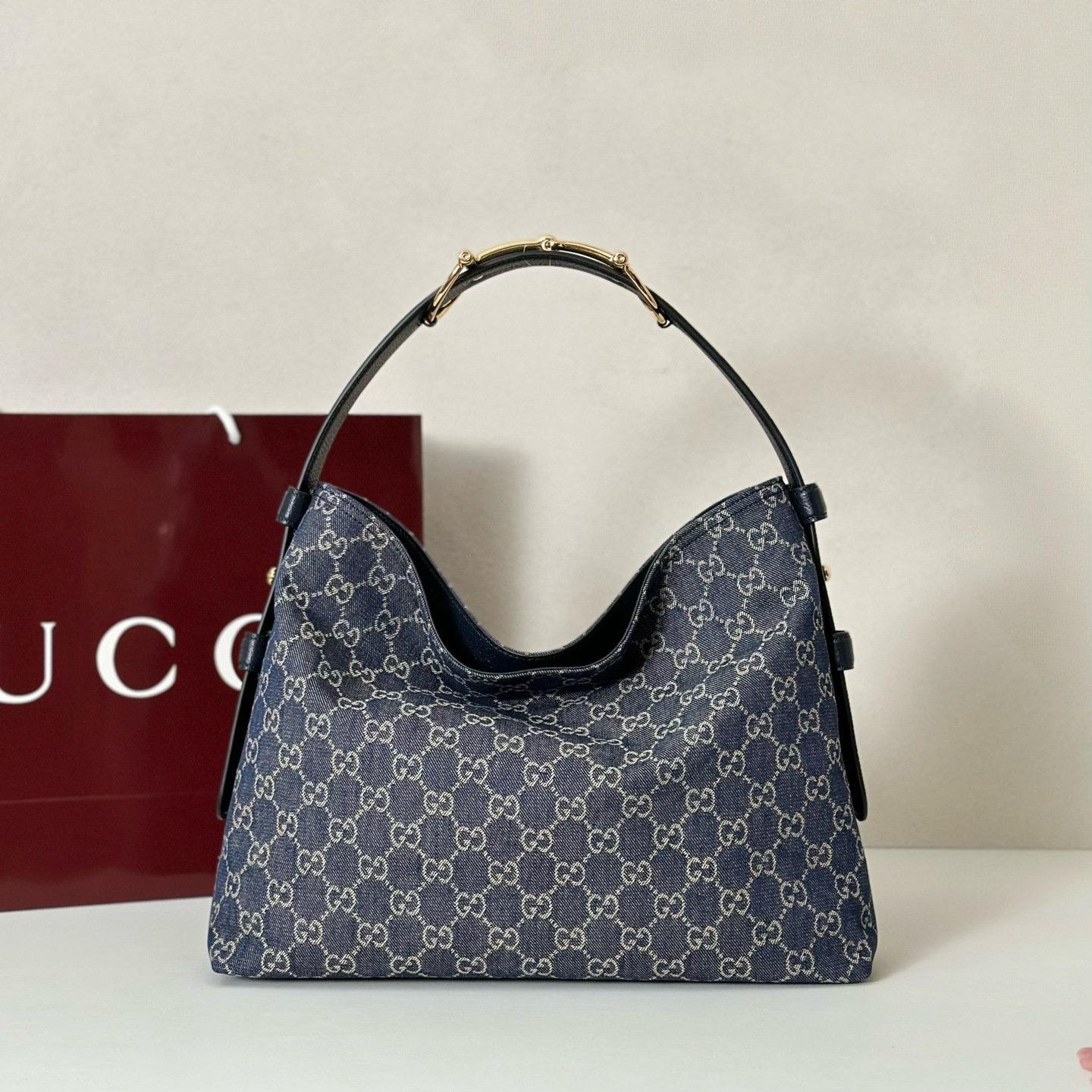 Gucci Style Blue Leather Bag Lookbook Reference image 1