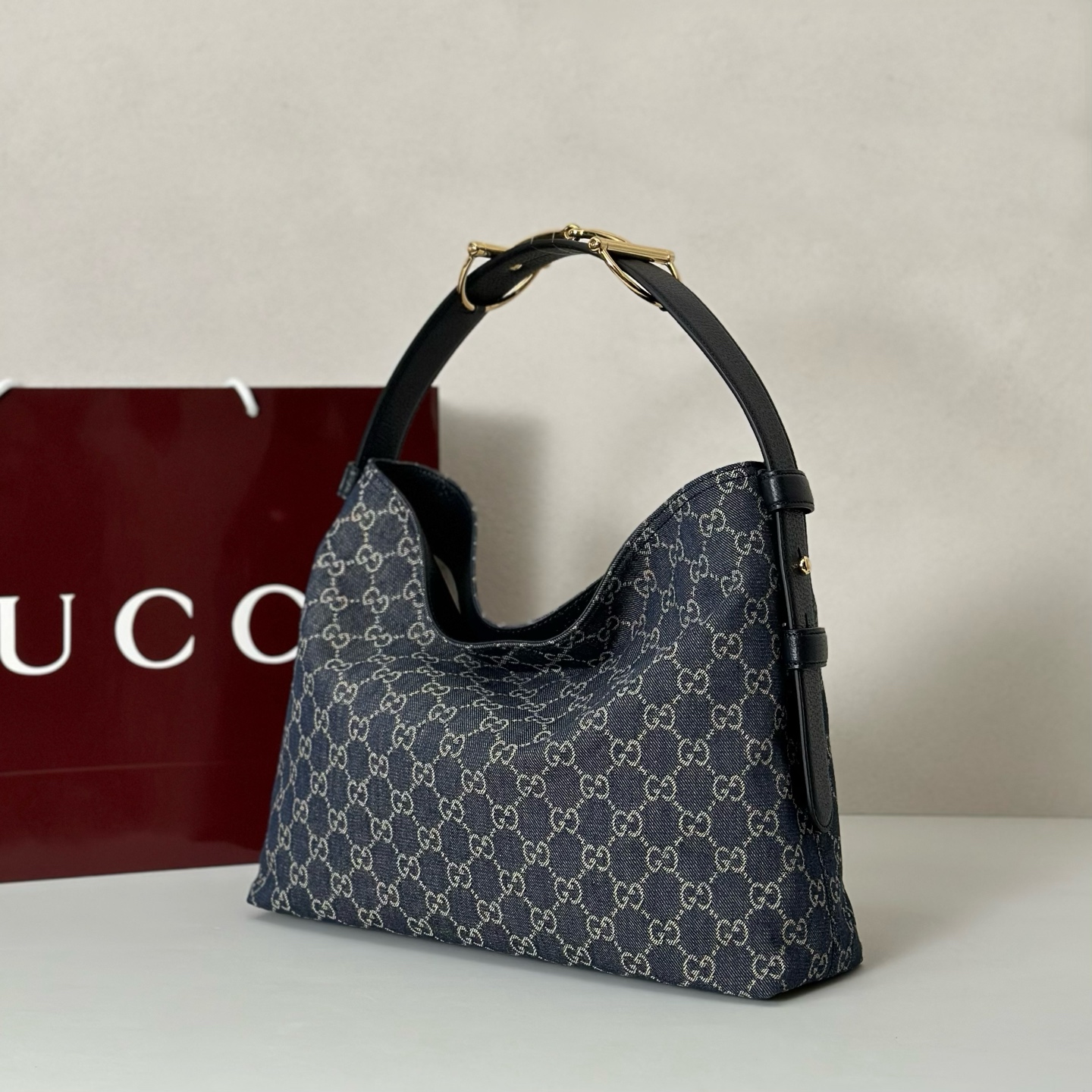 Gucci Style Blue Leather Bag Lookbook Reference image 2
