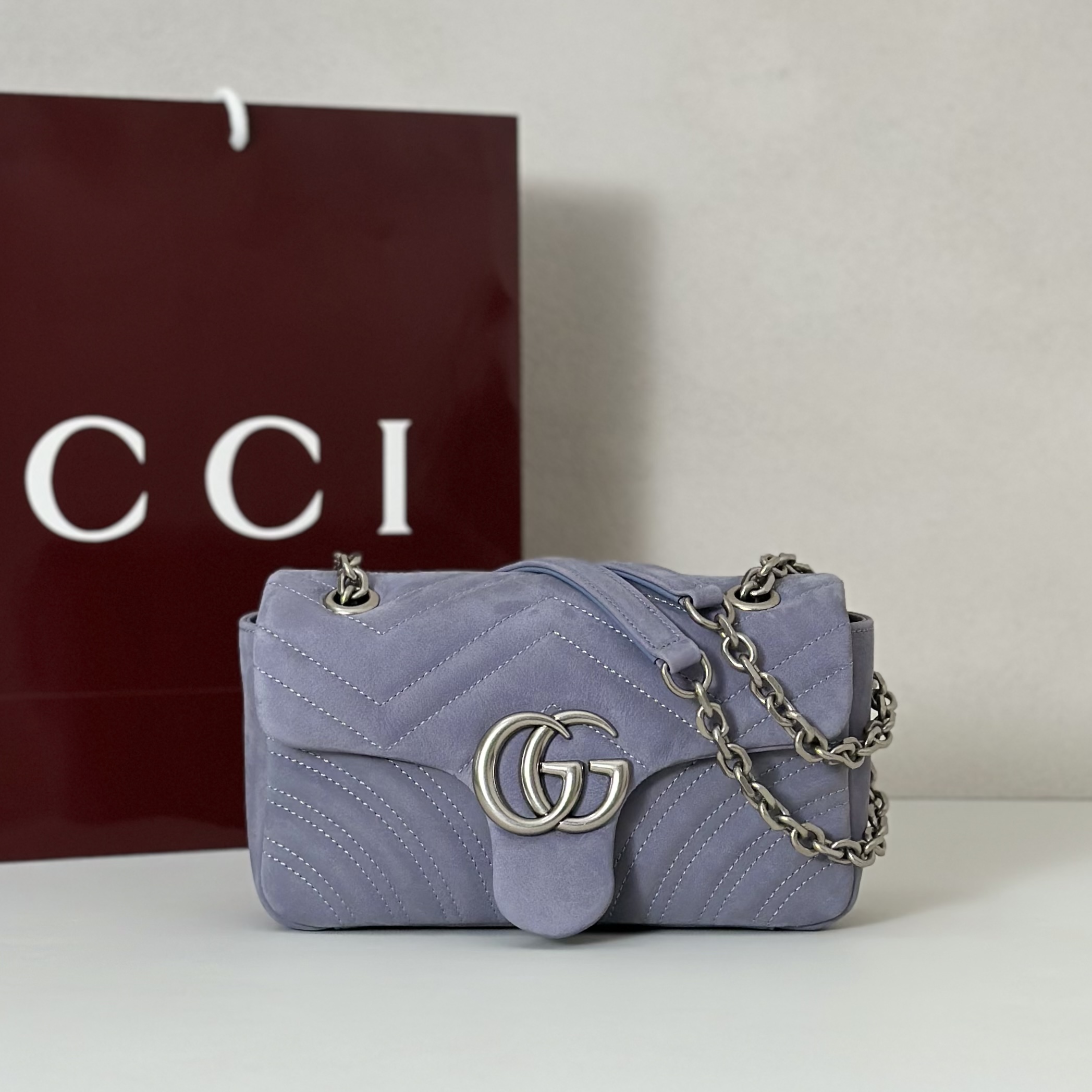 Gucci Style Blue Bag Lookbook Reference image 1