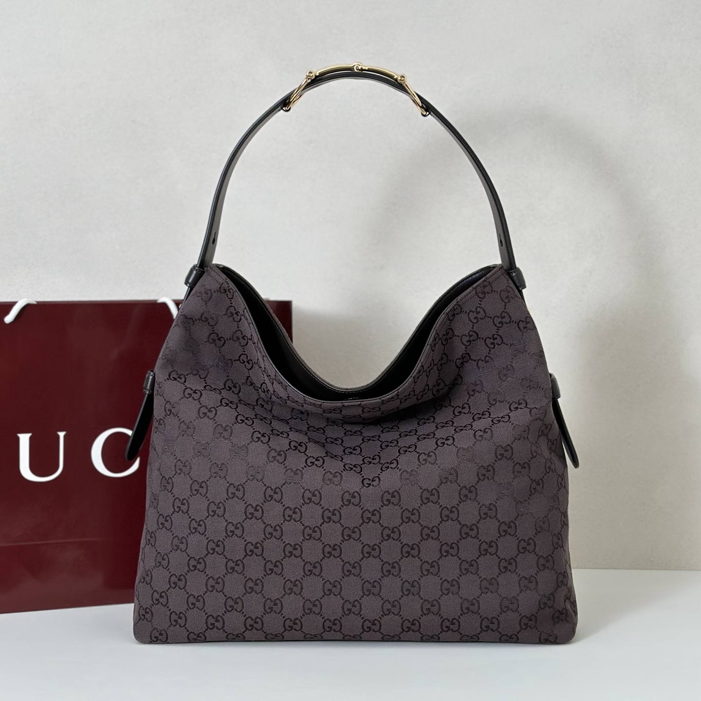 Gucci Style Brown Canvas Bag Lookbook Reference image 1