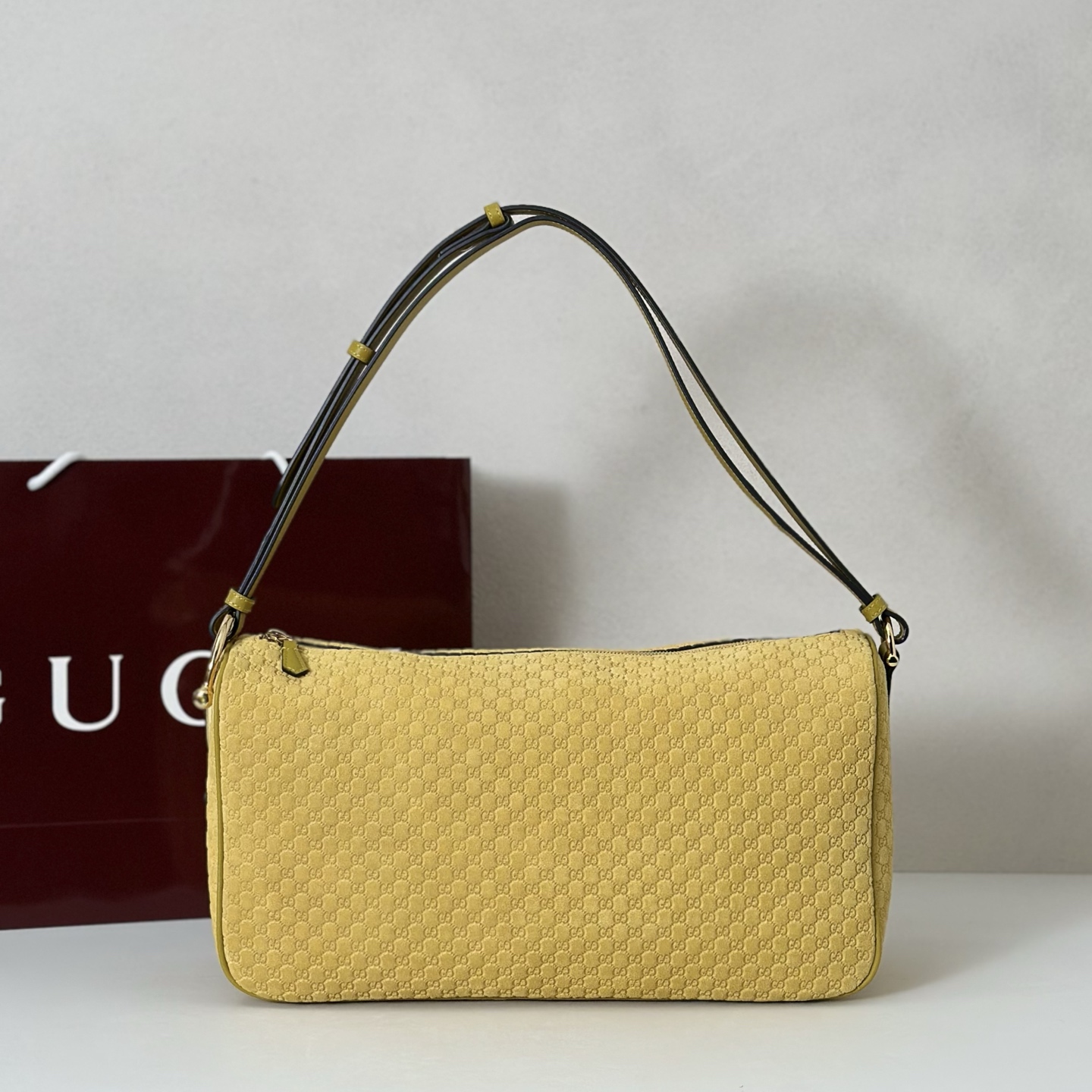 NO:856877,Counter quality, top-quality original goods, real photos!  Model number 862530 yellow suede pressing, size width 38X height 20X side width 15cm, batch, Gucci original leather [price based on quantity]19860909专柜品质,顶级原单货,实物实拍！款号862530黄反绒压,尺寸宽38X高20X侧宽15cm,批,古奇原厂皮【跑量价】,Bag