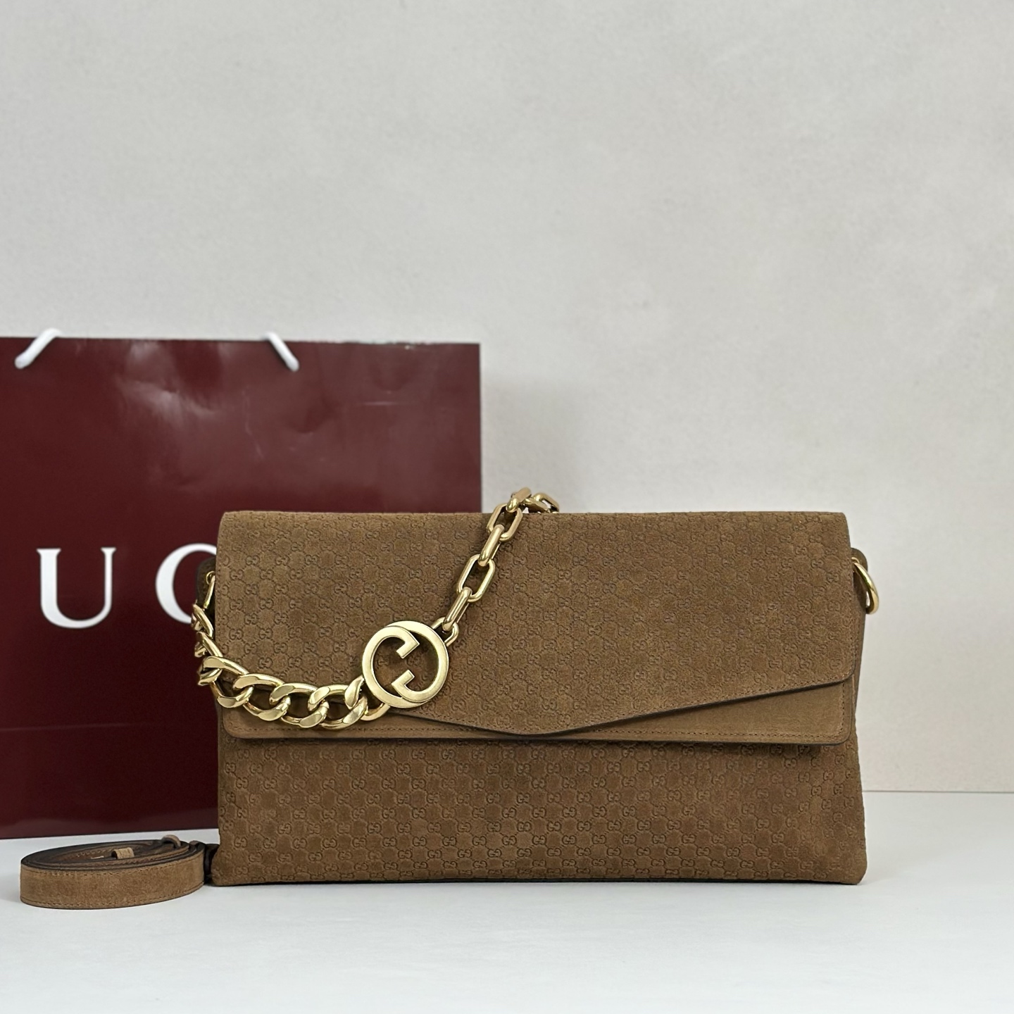 NO:856701,Counter quality, top-quality original goods, real photos!  Model No. 857362 brown suede pressed, size width 36X height 19.5X side width 9.5cm, batch, Gucci original leather [price based on quantity]19860909专柜品质,顶级原单货,实物实拍！款号857362棕反绒压,尺寸宽36X高19.5X侧宽9.5cm,批,古奇原厂皮【跑量价】,Bag