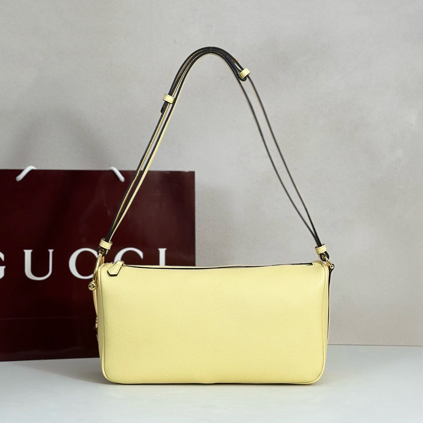 NO:856984,Counter quality, top-quality original goods, real photos!  Style number 860787 light yellow, size width 31.5x height 17x side width 12cm, batch, Gucci original leather [price based on quantity]19860909专柜品质,顶级原单货,实物实拍！款号860787浅黄色,尺寸宽31.5x高17x侧宽12cm,批,古奇原厂皮【跑量价】,Bag