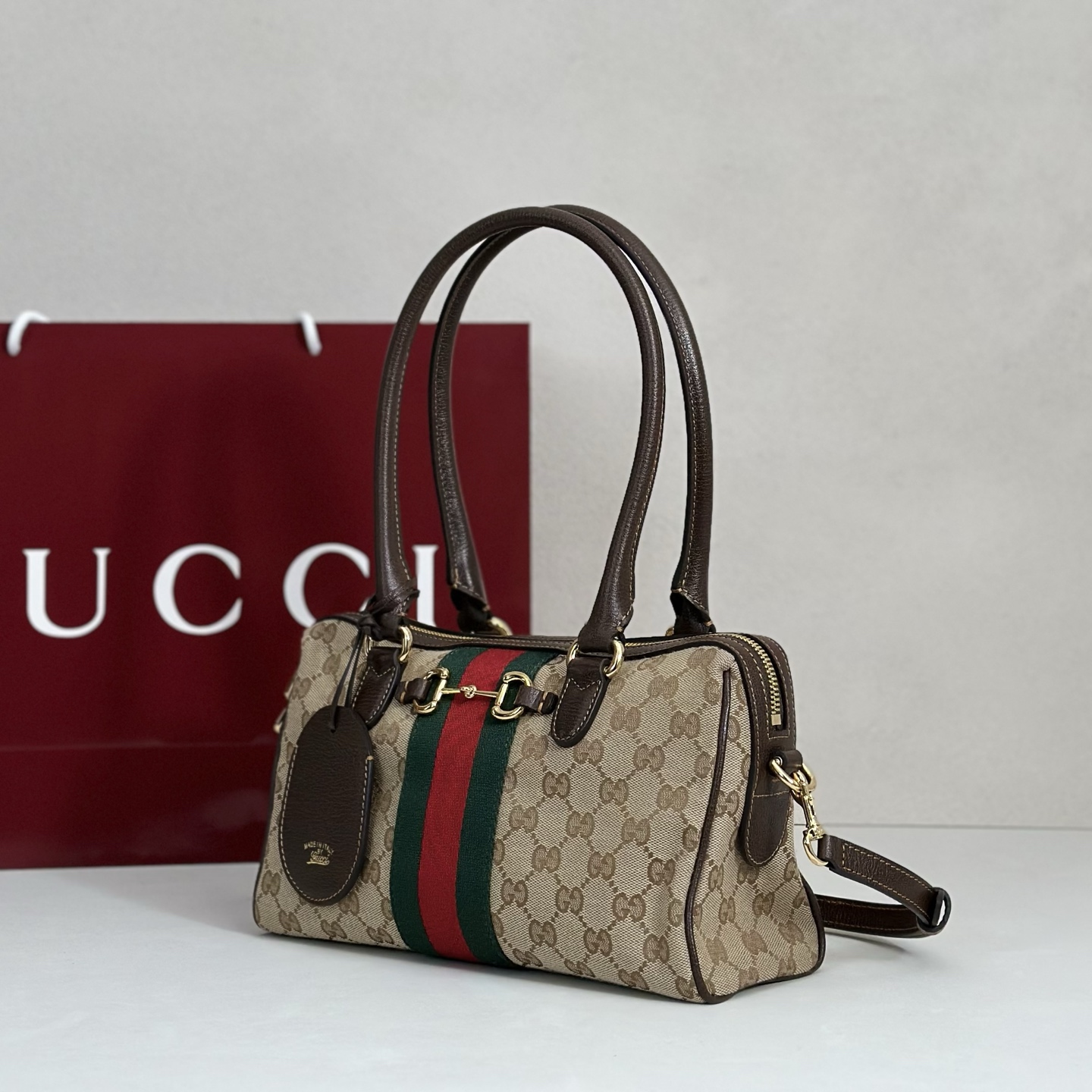 Gucci Style Brown Leather Bag style reference detail image 2 from source 770123