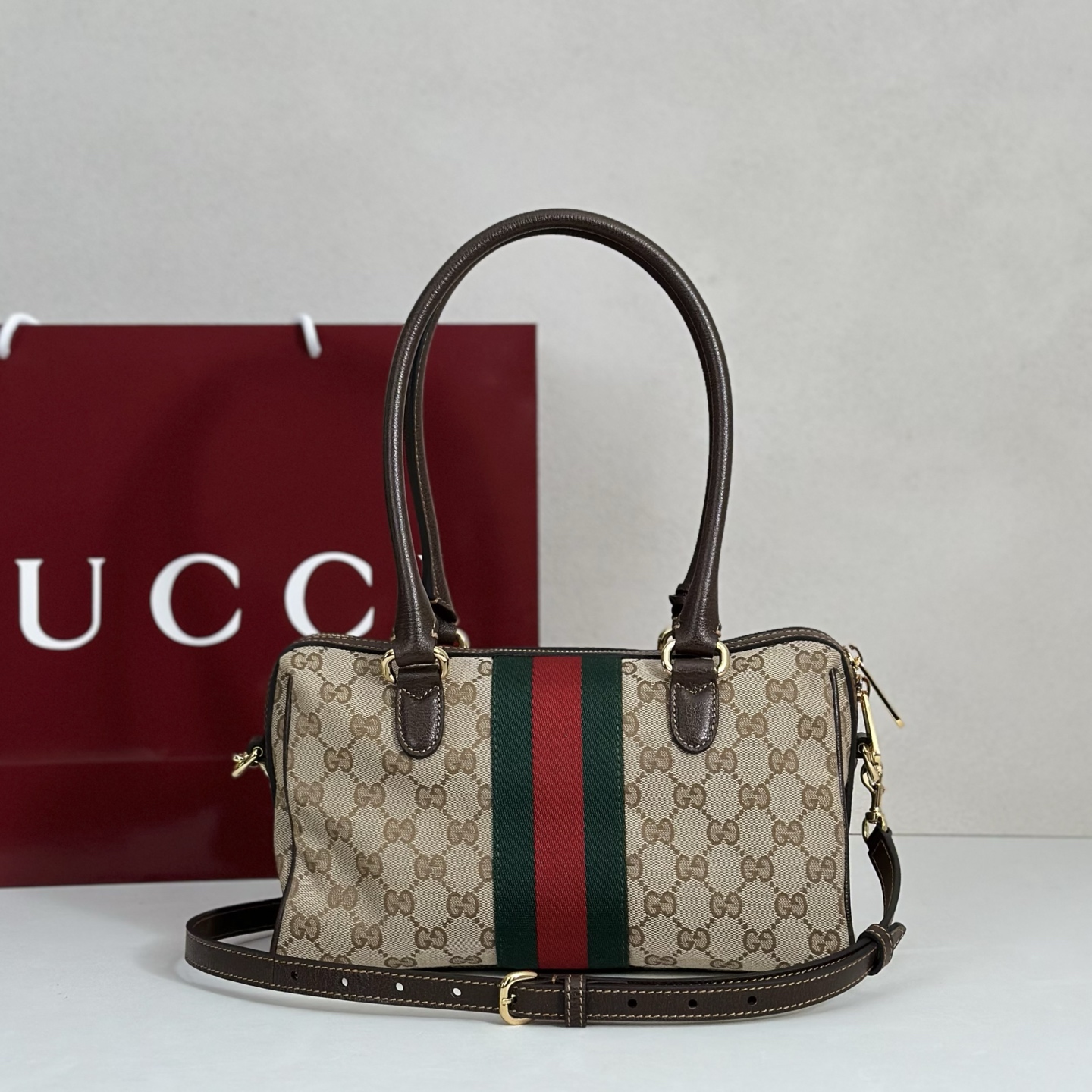 Gucci Style Brown Leather Bag style reference detail image 3 from source 770123