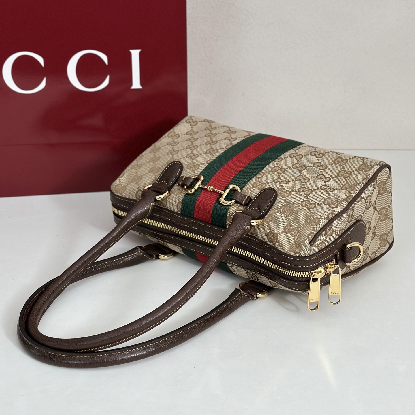 Gucci Style Brown Leather Bag style reference detail image 8 from source 770123