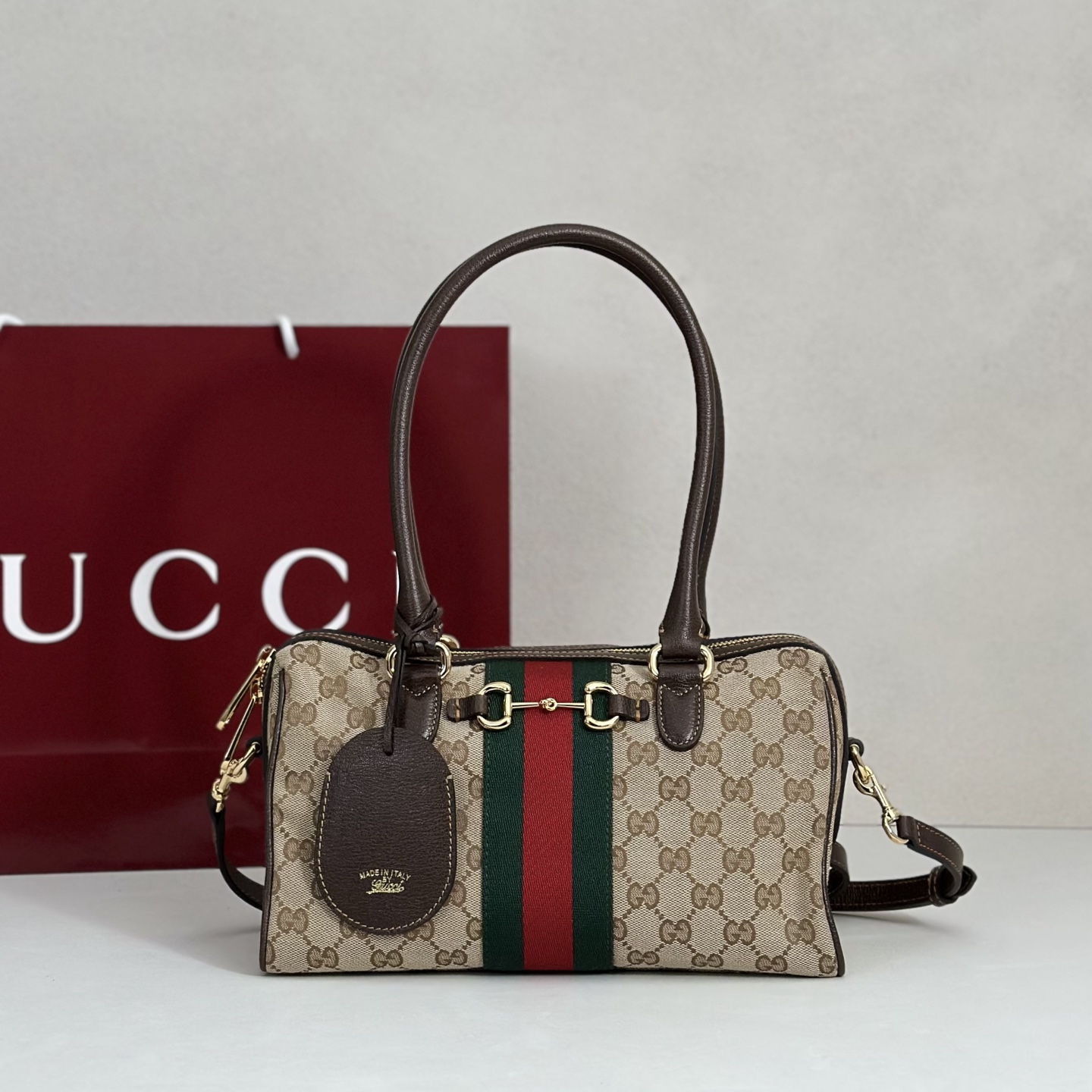 Gucci Style Brown Leather Bag style reference detail image 1 from source 770123