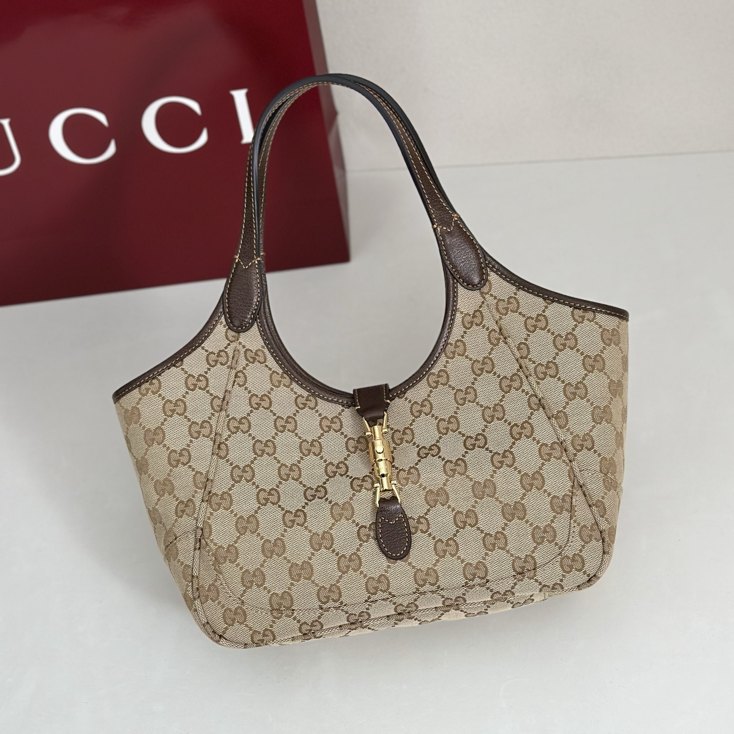 Gucci Style Brown Leather Bag style reference detail image 5 from source 770122