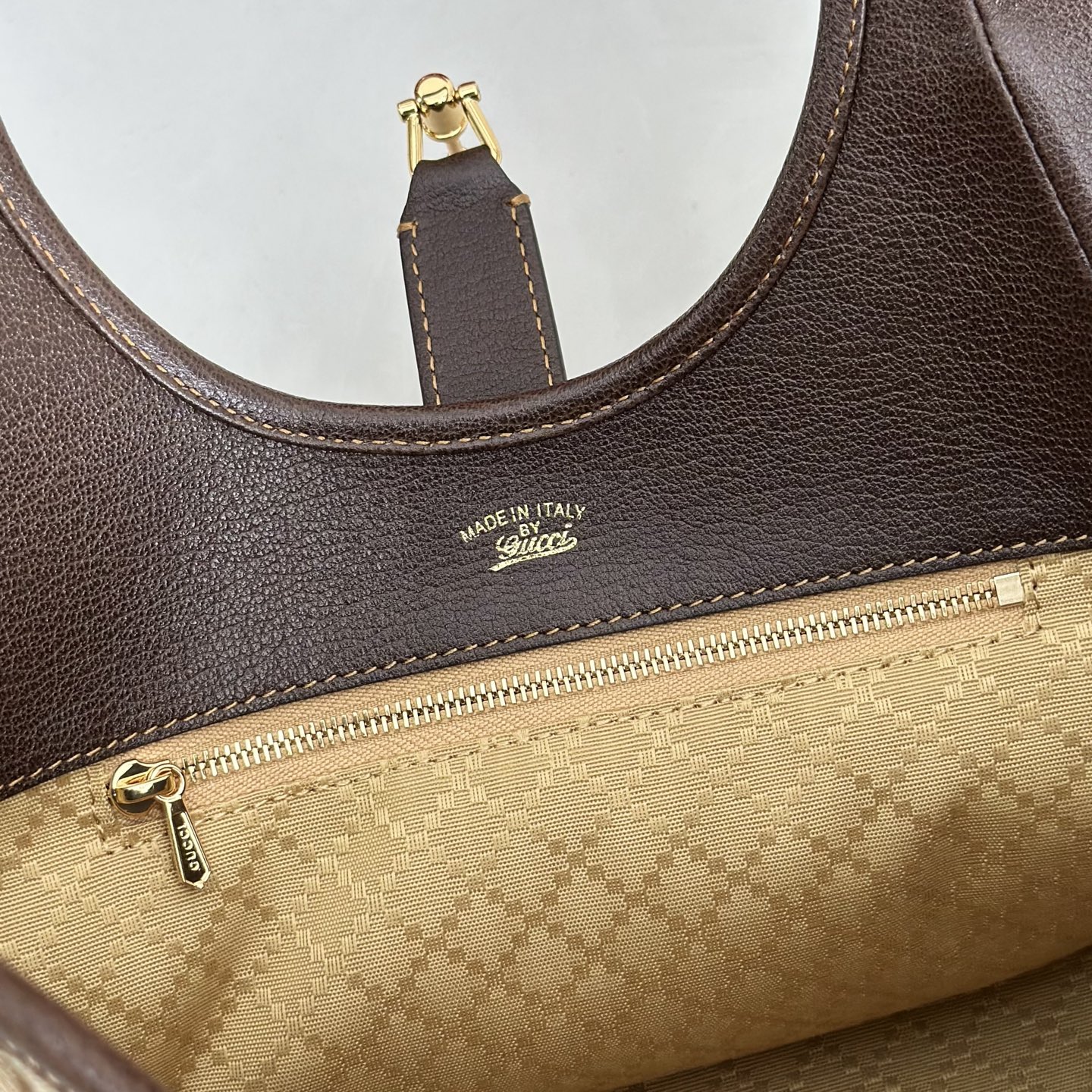 Gucci Style Brown Leather Bag style reference detail image 9 from source 770122