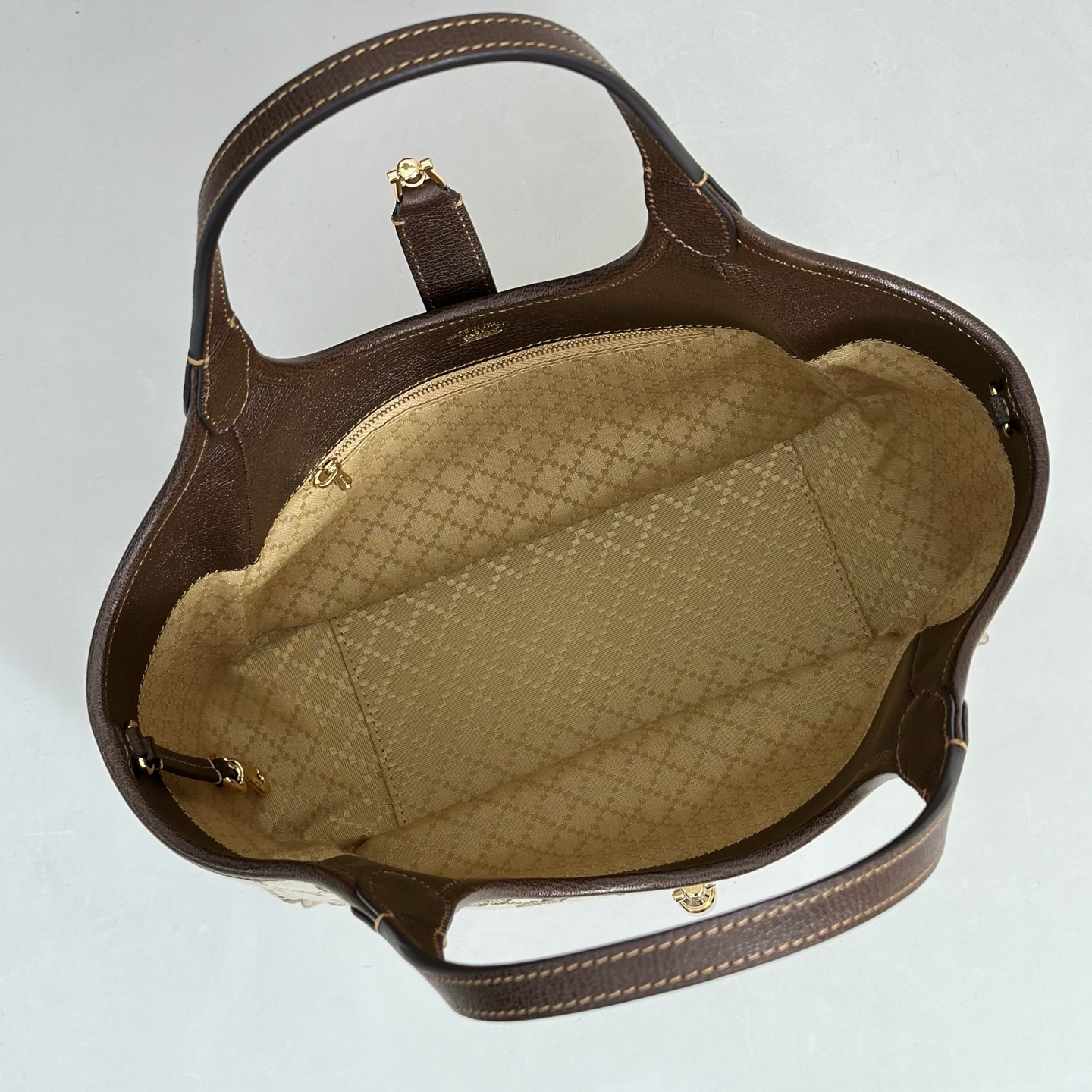 Gucci Style Brown Leather Bag style reference detail image 8 from source 770122