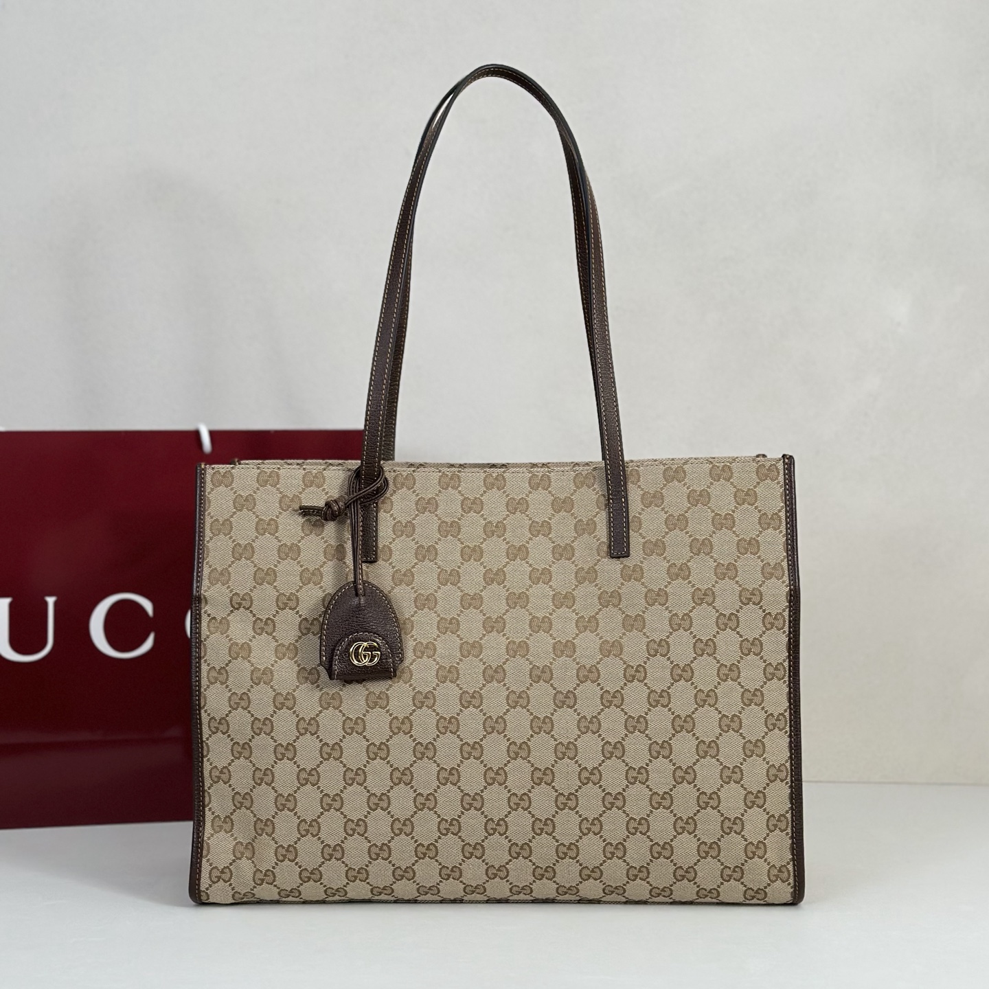 NO:856280,Counter quality, top-quality original goods, real photos!  Model number 875056 light apricot cloth, size width 40cmX height 30cmX side width 16cm, batch, Gucci original leather [price based on quantity]19860909专柜品质,顶级原单货,实物实拍！款号875056浅杏布,尺寸宽40cmX高30cmX侧宽16cm,批,古奇原厂皮【跑量价】,Bag