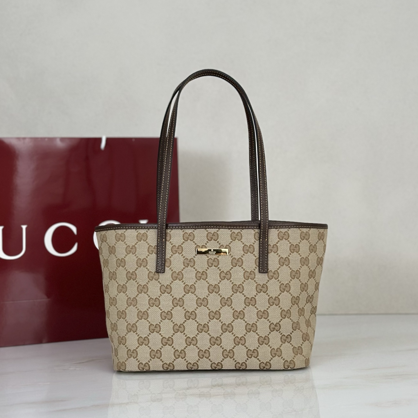 NO:856234,Counter quality, top-quality original goods, real photos!  Model number 875236 light apricot cloth, size width 25X height 19X side width 11.5, batch, Gucci original leather [price based on quantity]19860909专柜品质,顶级原单货,实物实拍！款号875236浅杏布,尺寸宽25X高19X侧宽11.5,批,古奇原厂皮【跑量价】,Bag