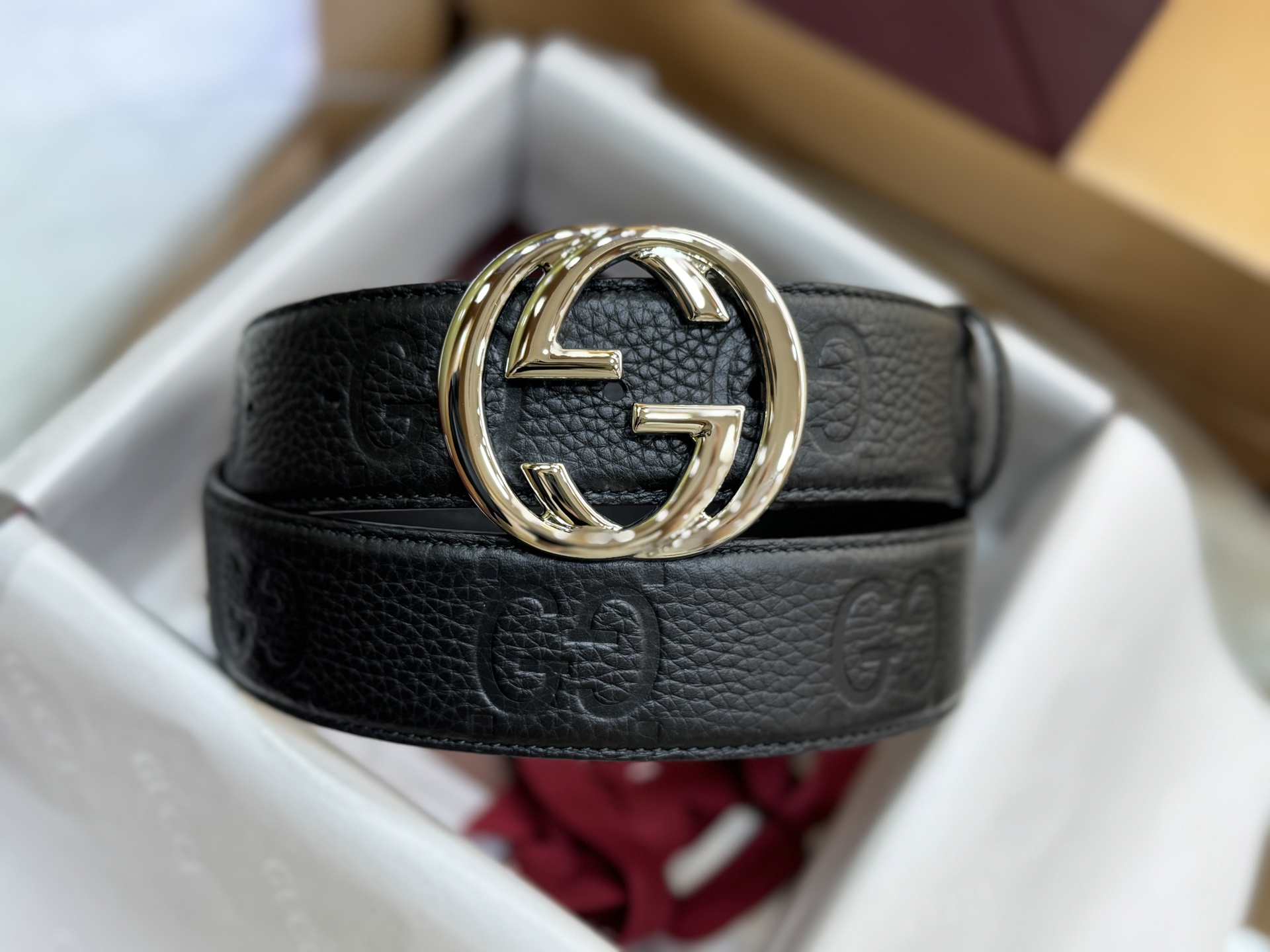 Luxurious GG 4.0 cm Fire Belt for High-Class Men with Classic Fashion Elements. - 图片 6