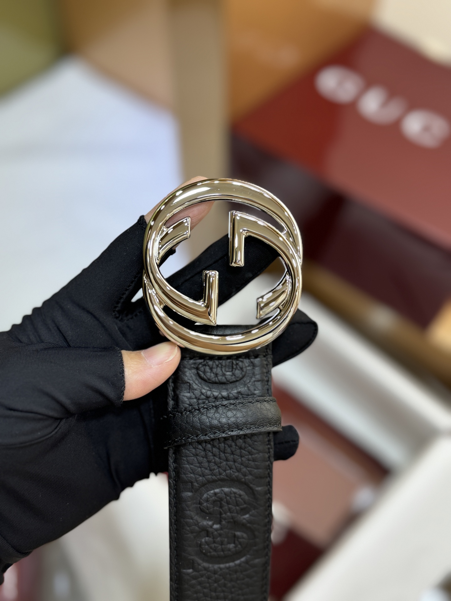 Luxurious GG 4.0 cm Fire Belt for High-Class Men with Classic Fashion Elements. - 图片 1