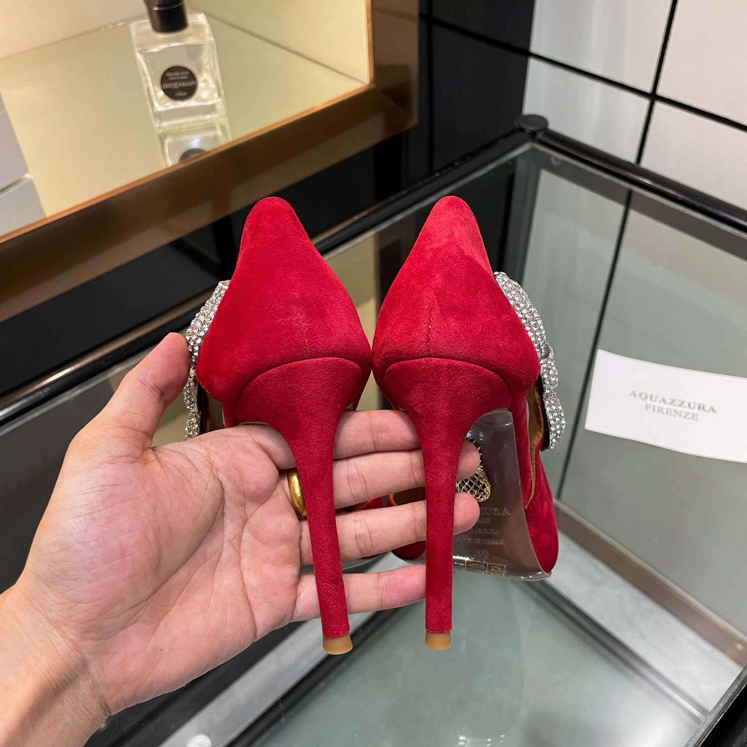 [Aquazzura] 2024 High-Quality One-Shoe-Shoe Collection Featuring Sparkling Details - 图片 7