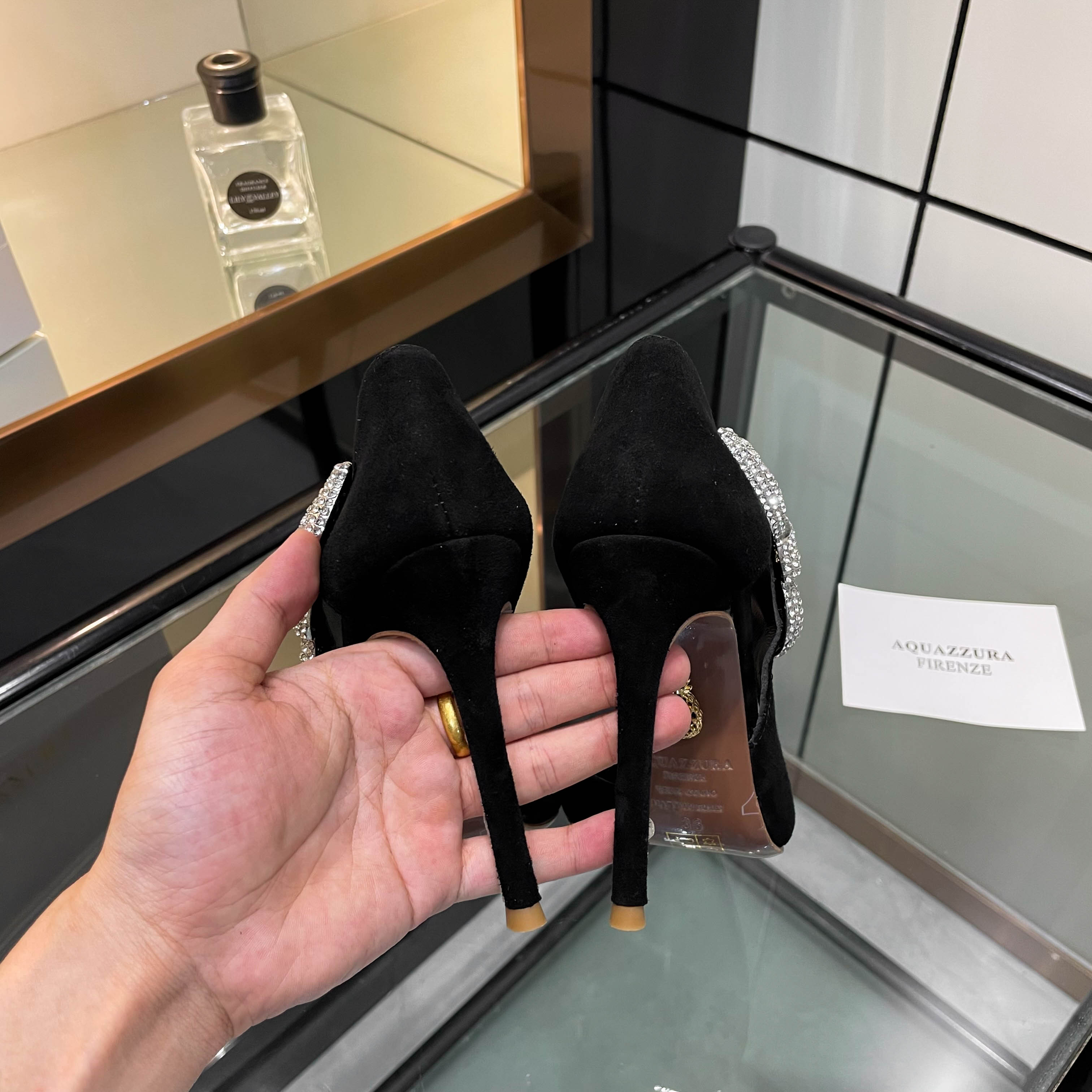 [Aquazzura] 2024 High-Quality One-Shoe-Shoe Collection with Sparkling Details - 图片 3