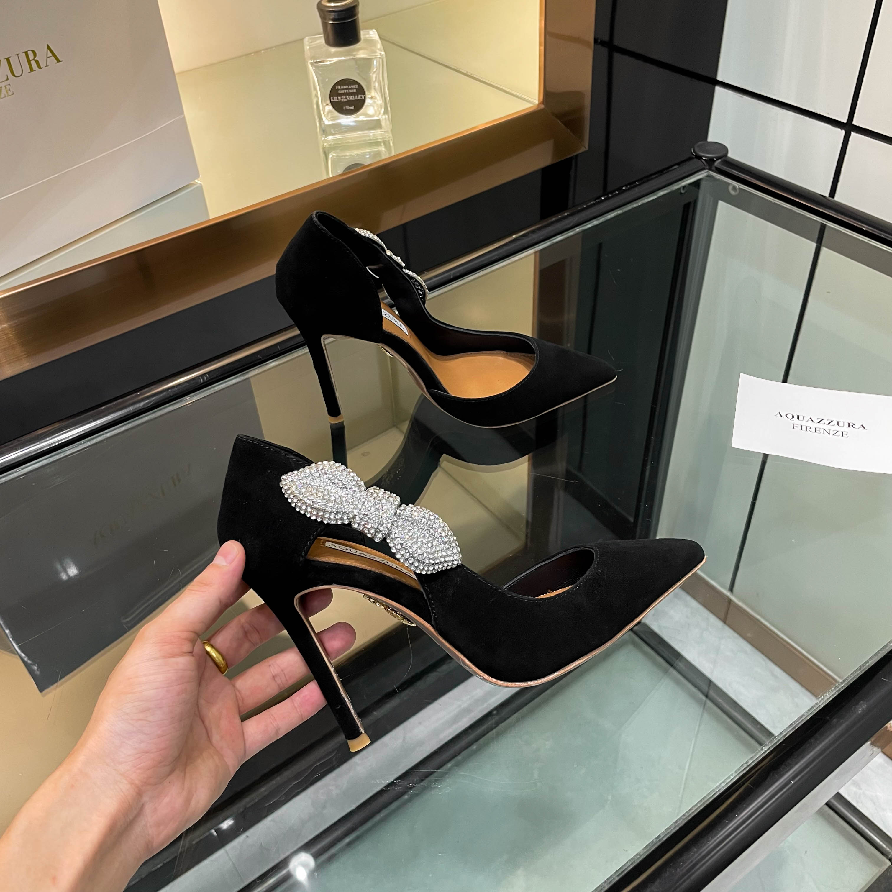 [Aquazzura] 2024 High-Quality One-Shoe-Shoe Collection with Sparkling Details - 图片 5